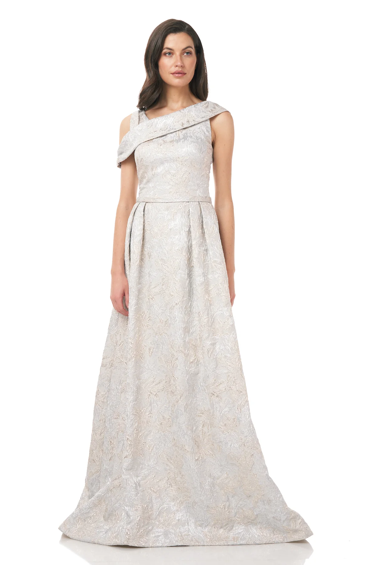 Off The Shoulder Cloque Gown - Image 2