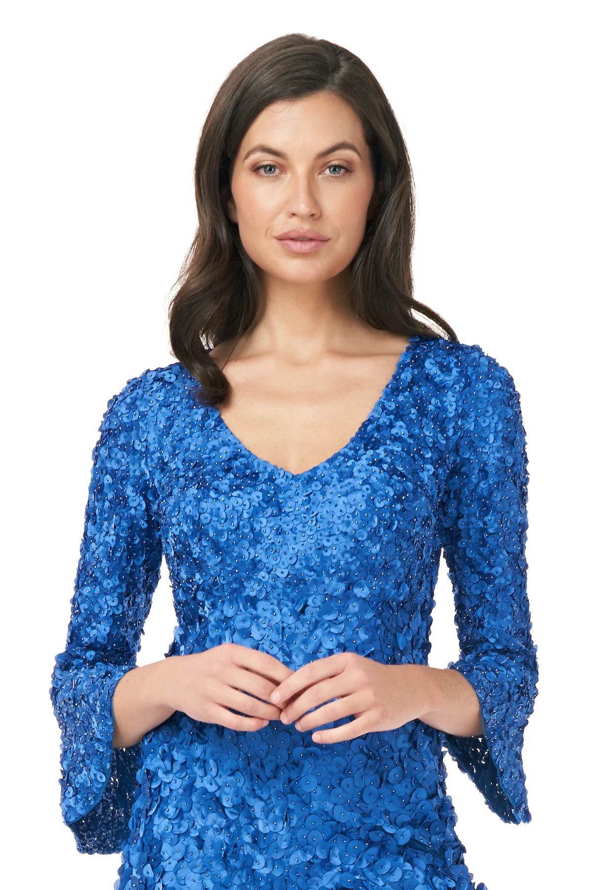 V-Neck Embroidered Dress - Image 4
