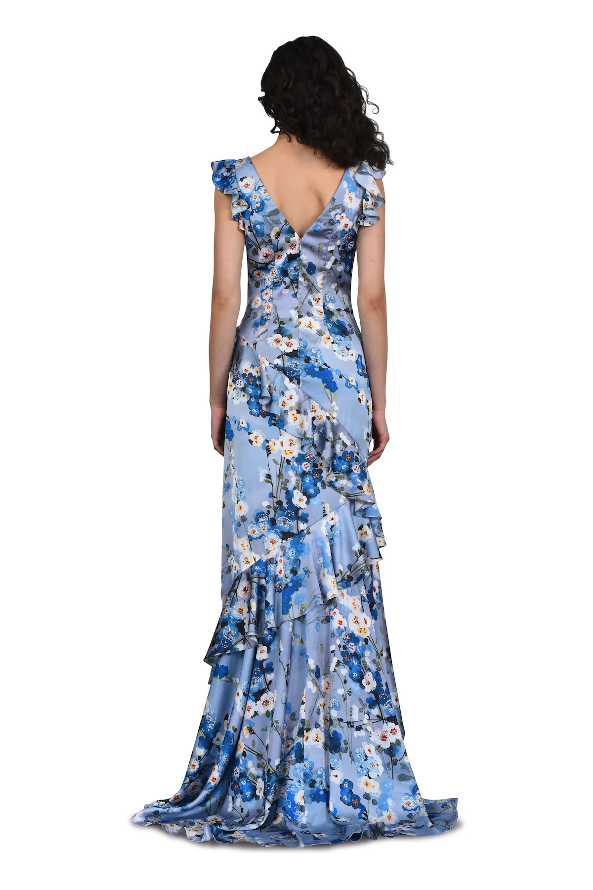 V Neck Draped Gown - Image 2