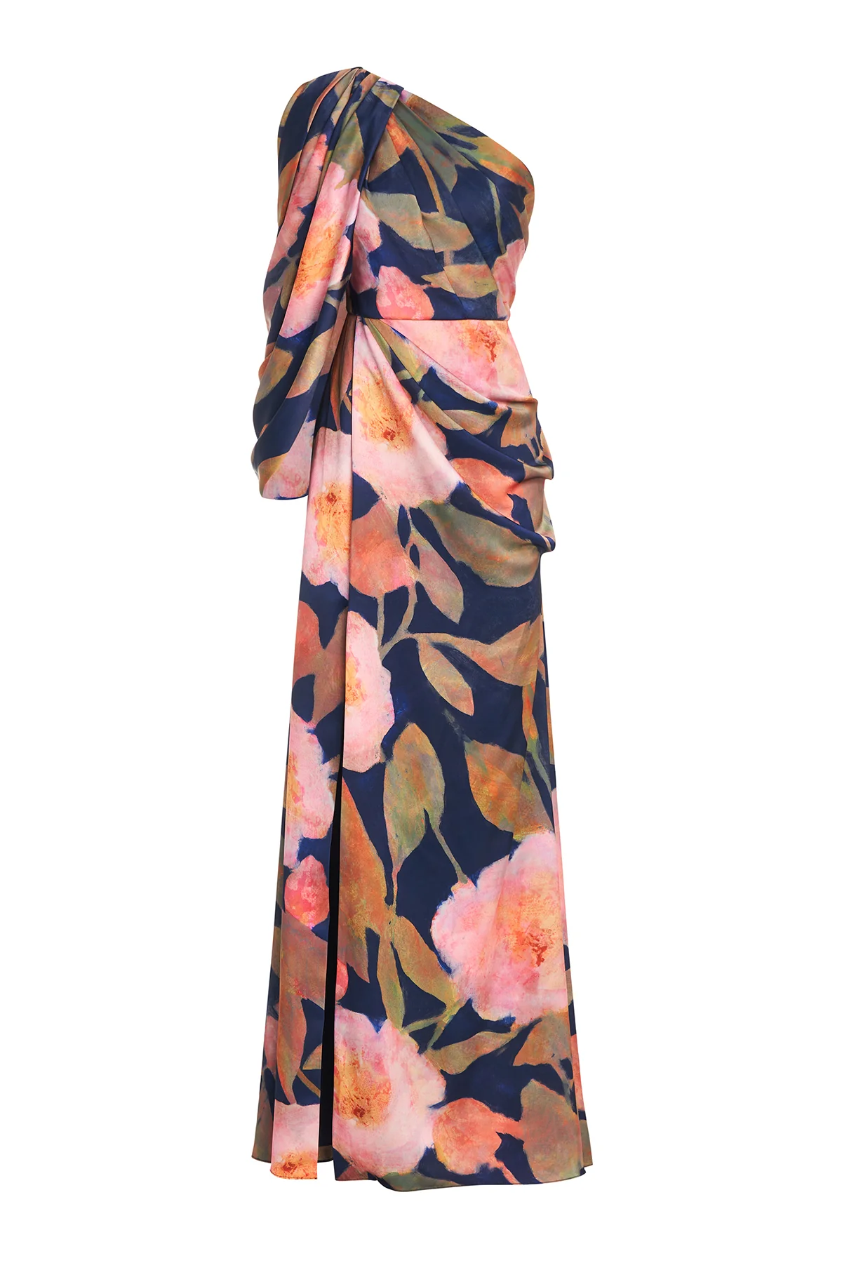Abby One Shoulder Draped Gown - Image 7