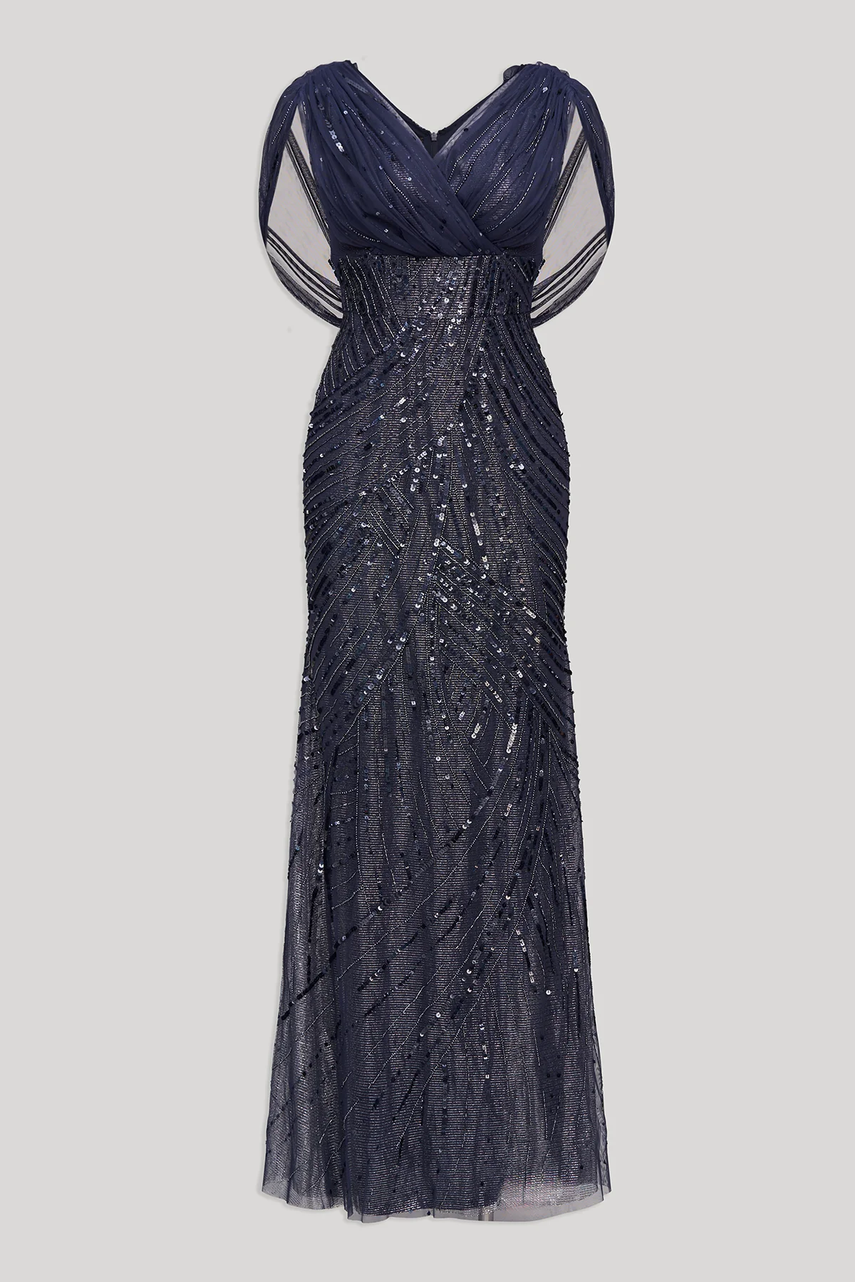 Addie V Neck Beaded Gown - Image 8
