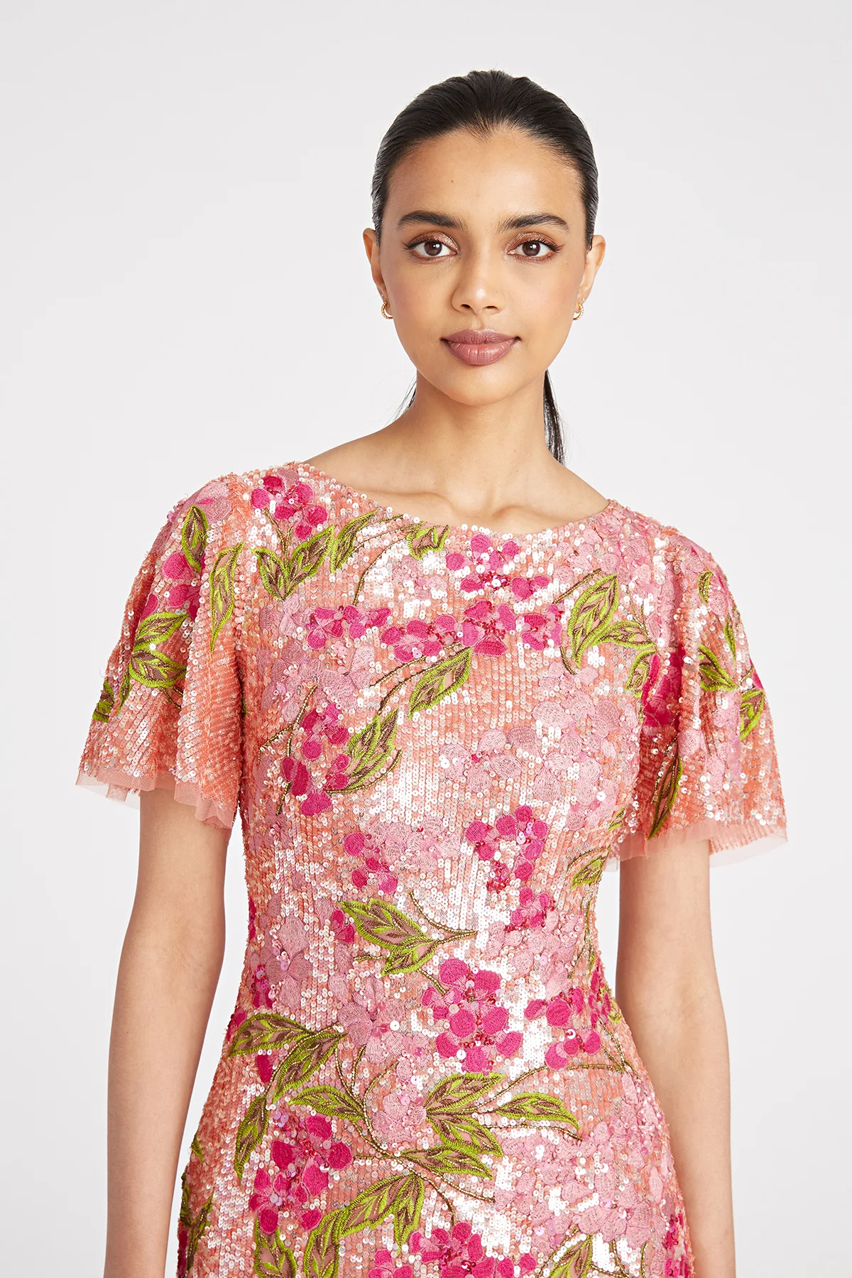 Adelina Column Sequin Gown - Image 4