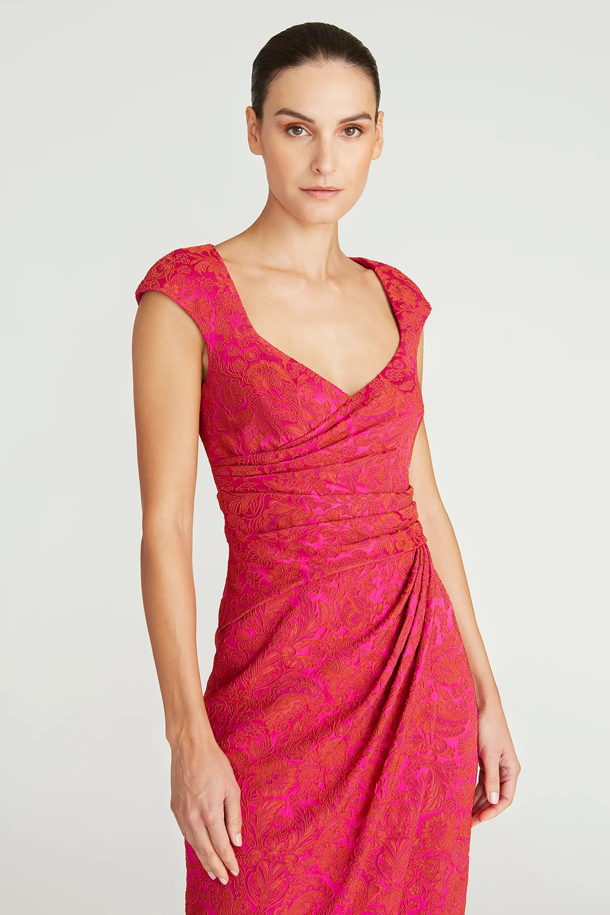 Barbara Scoop Neck Column Gown - Image 4