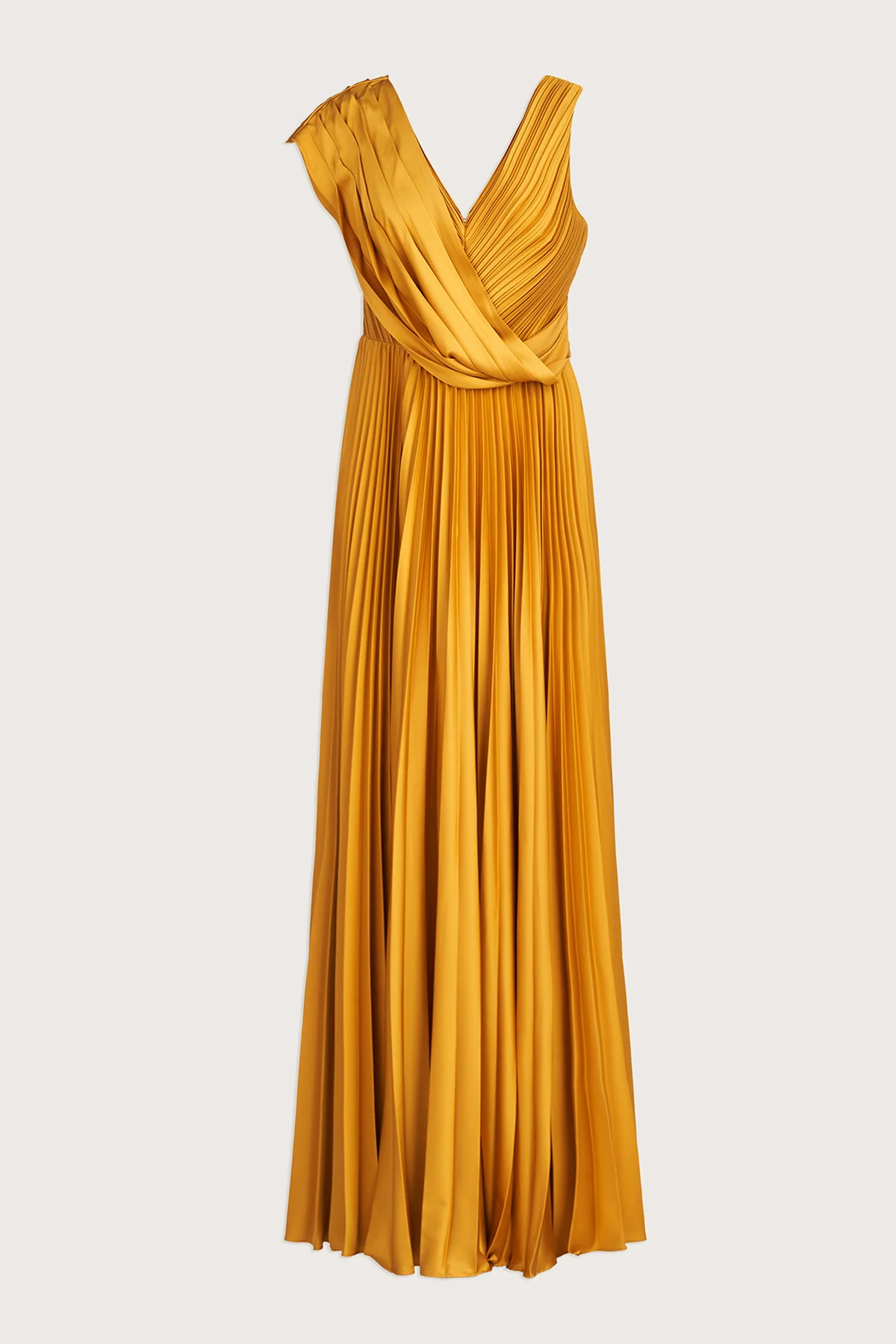 Breann Pleated Satin Gown - Image 6