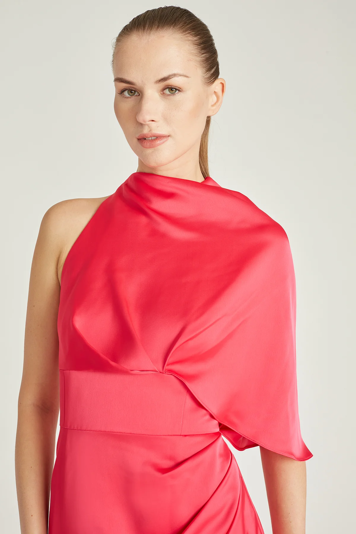 Bria Cape Wrap Cocktail Dress - Image 5