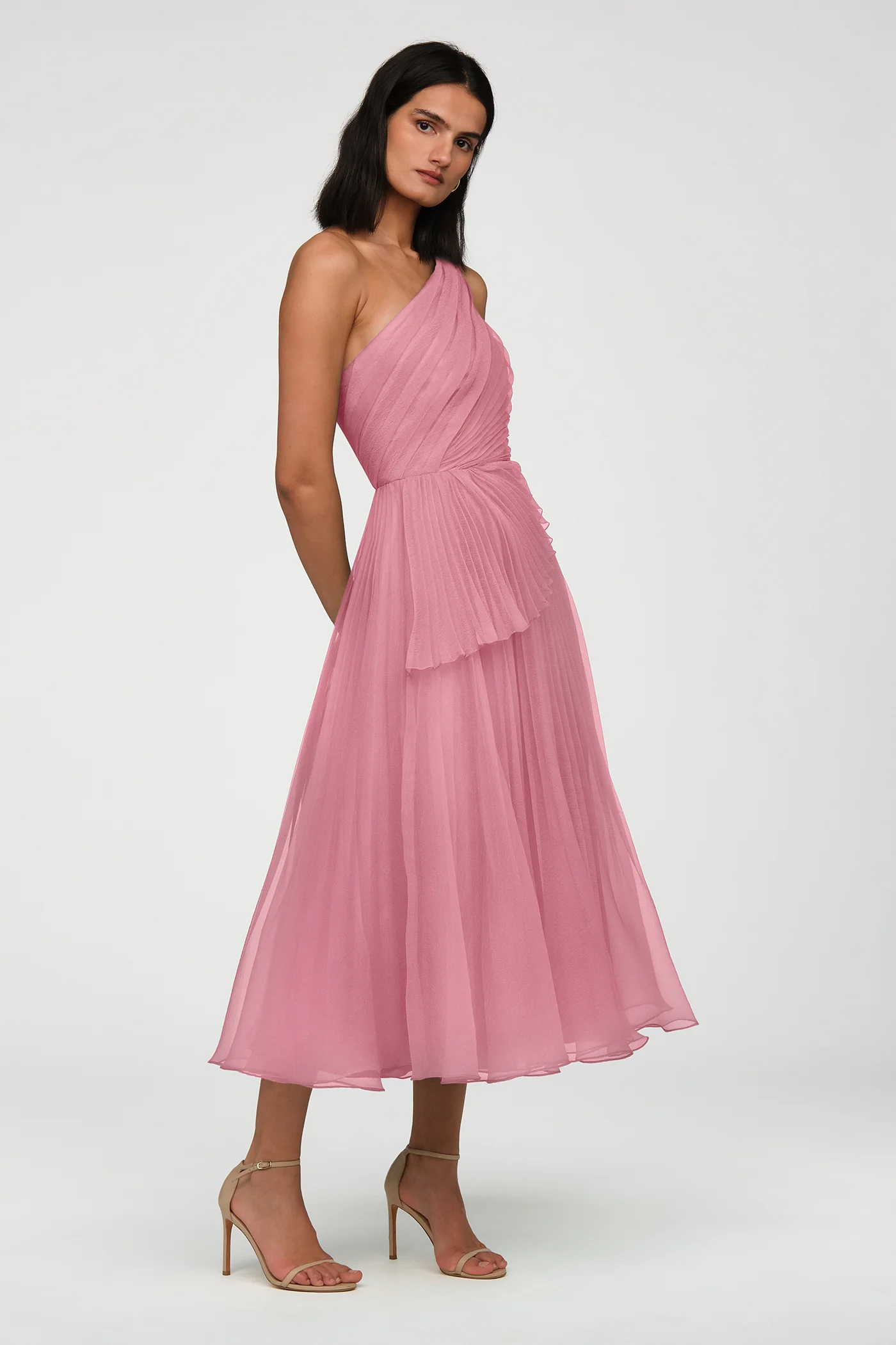 Cece Pleated Organza Dress - Image 4