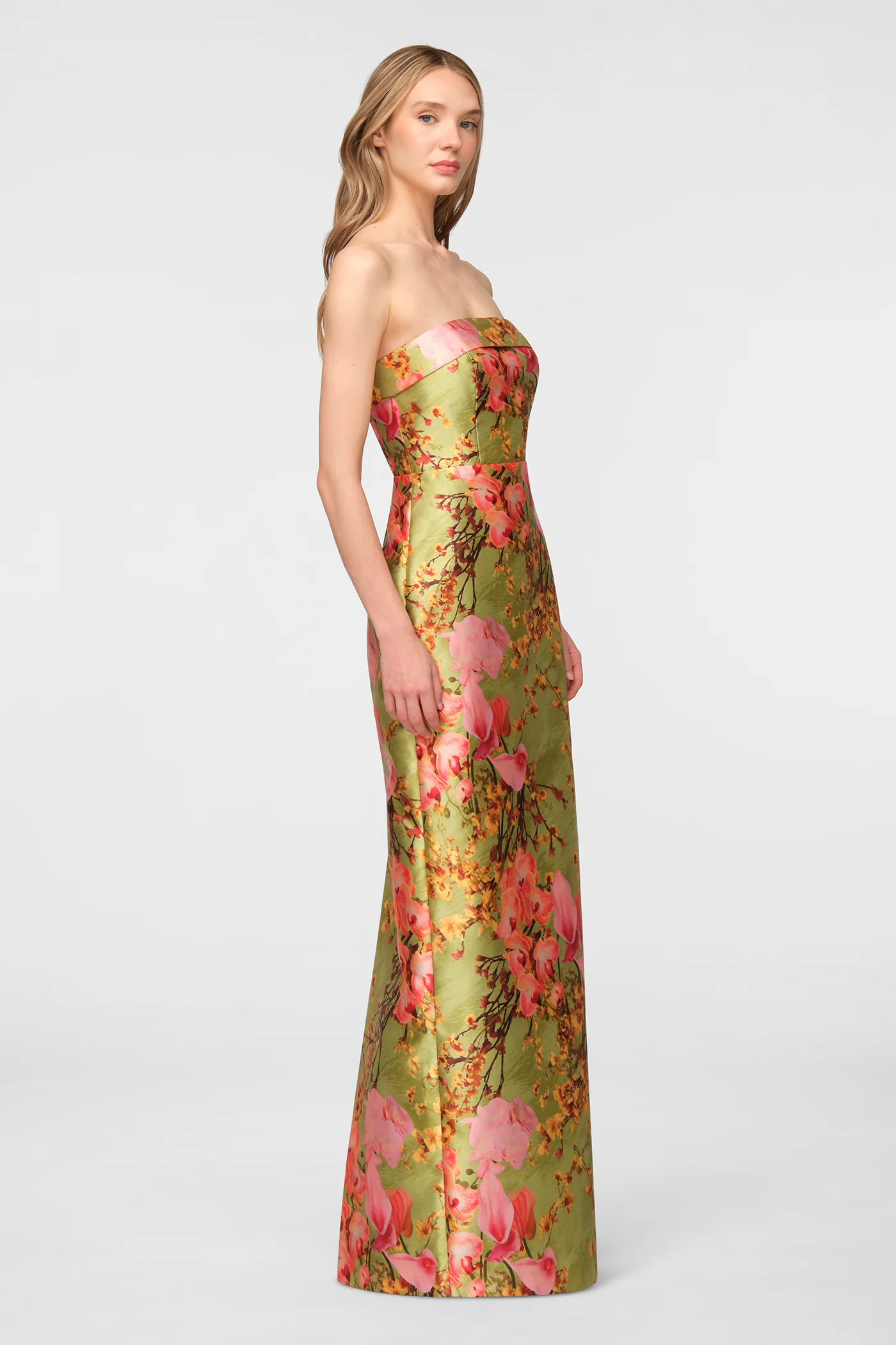 Cleo Strapless Column Gown - Image 4