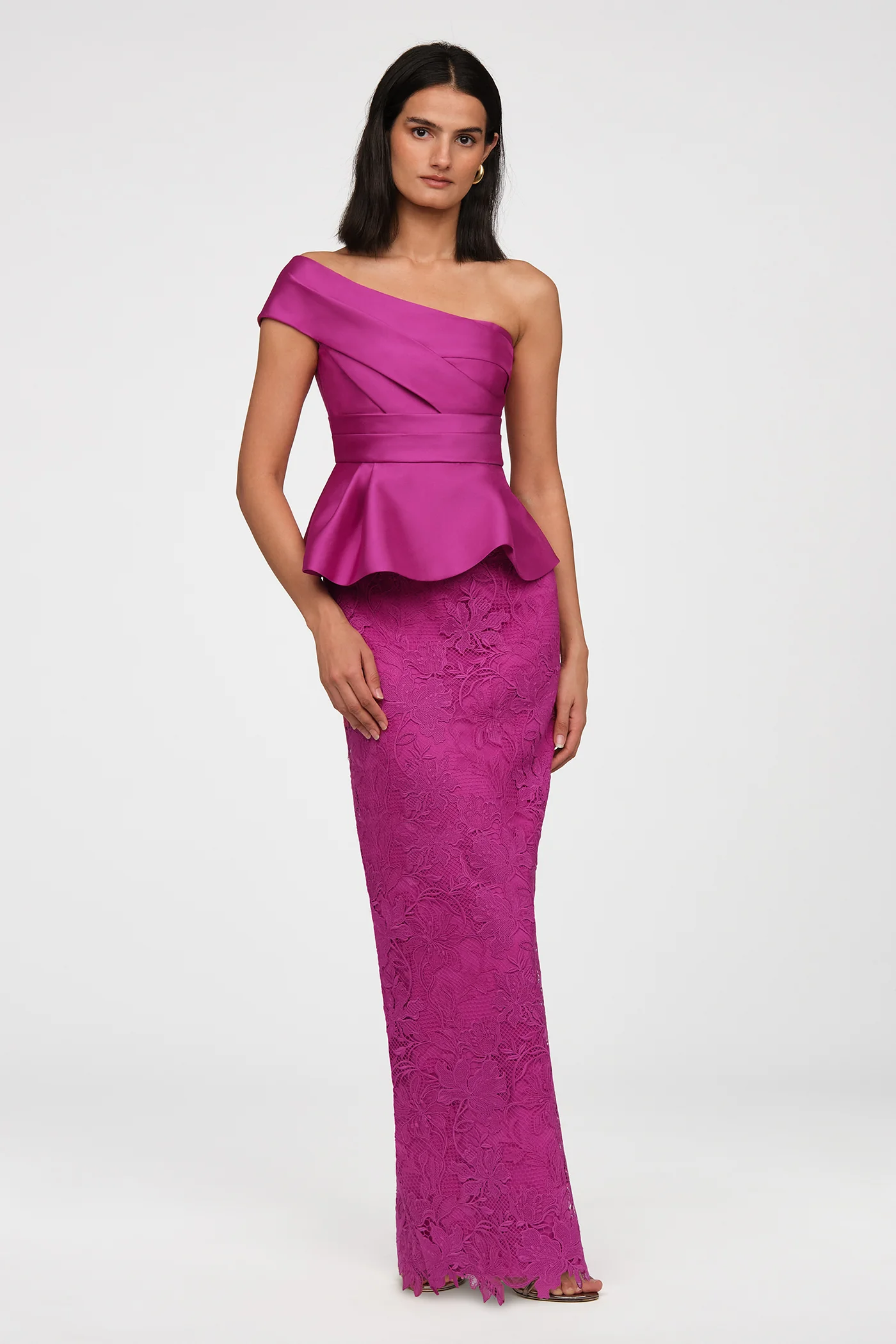 Colby Lace And Mikado Gown - Image 4