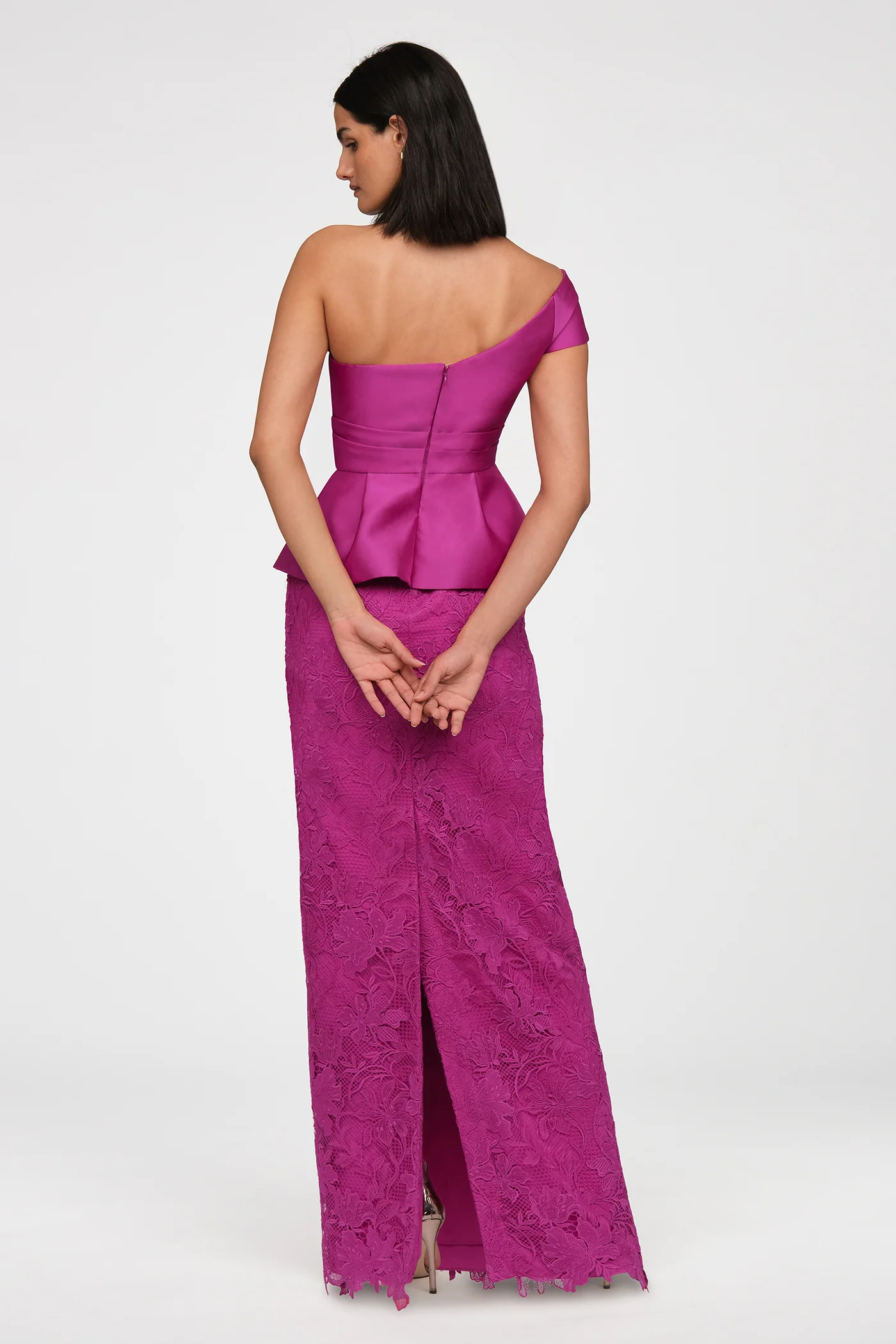 Colby Lace And Mikado Gown - Image 8