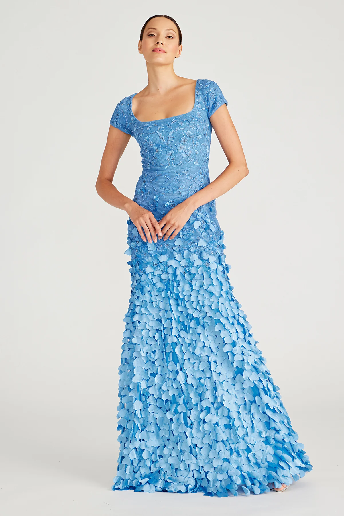 Dawn Scoop Neck Beaded Gown - Image 3
