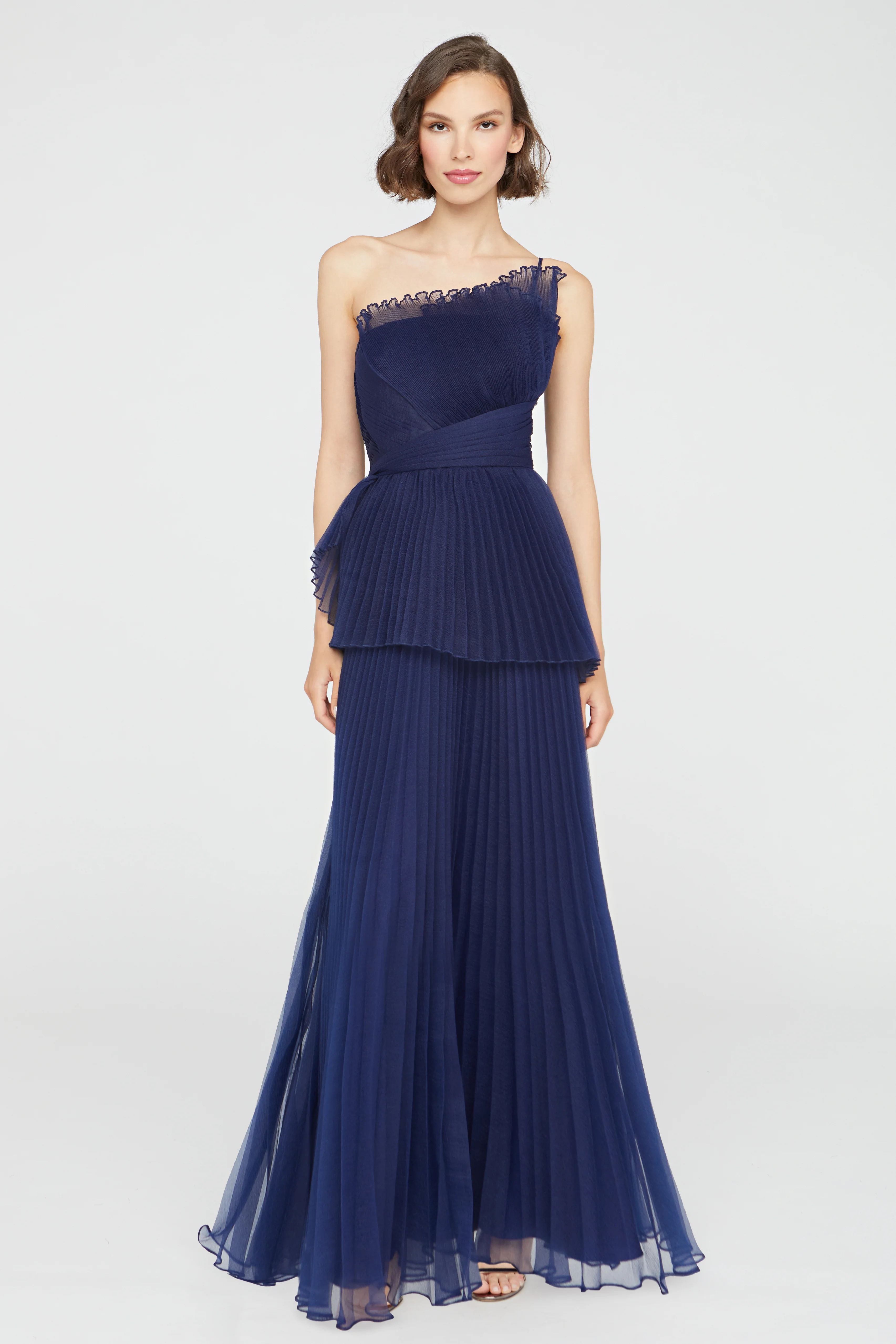 Delphine Pleated Organza Gown - Image 6