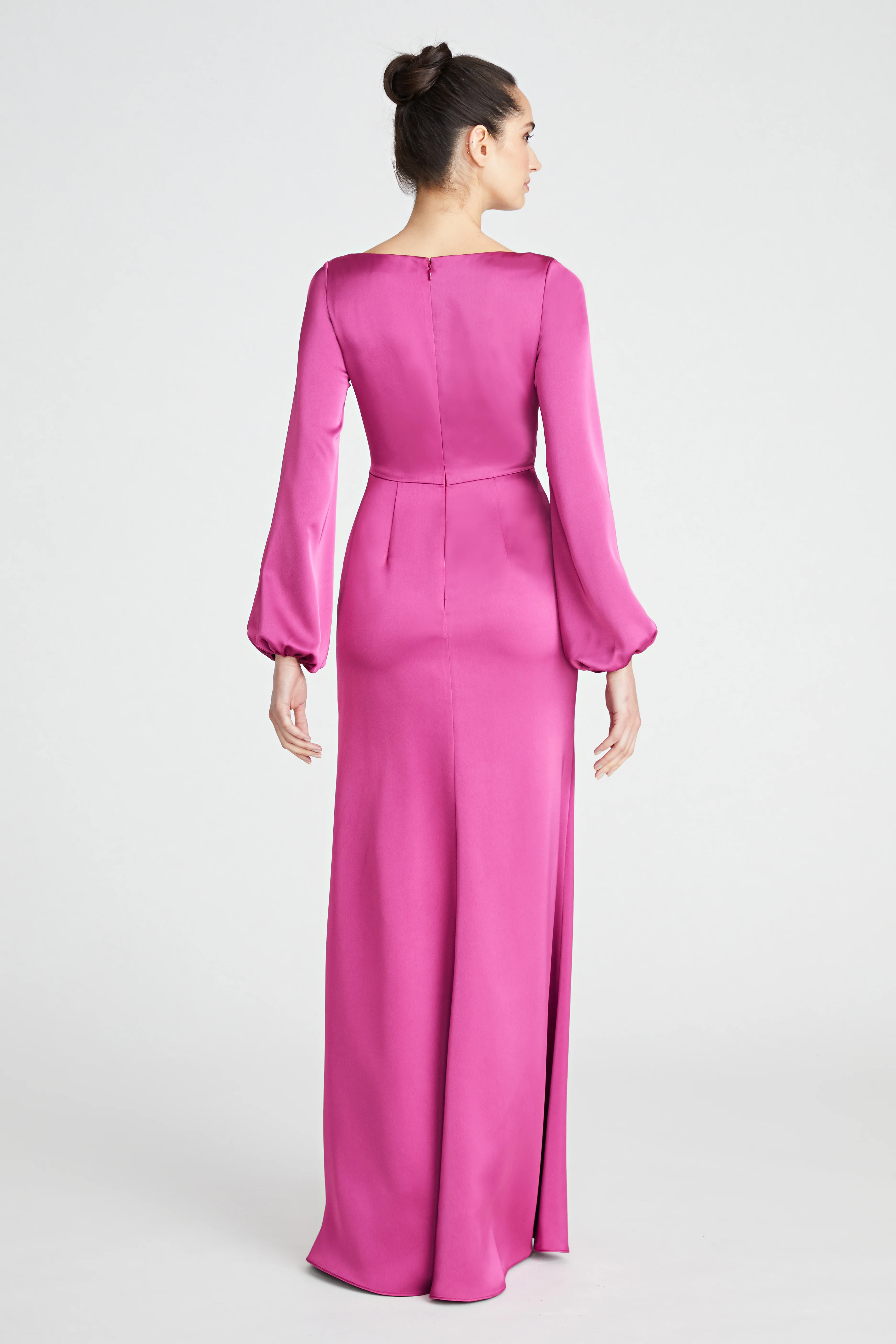 Eliana Cowl Satin Gown - Image 2