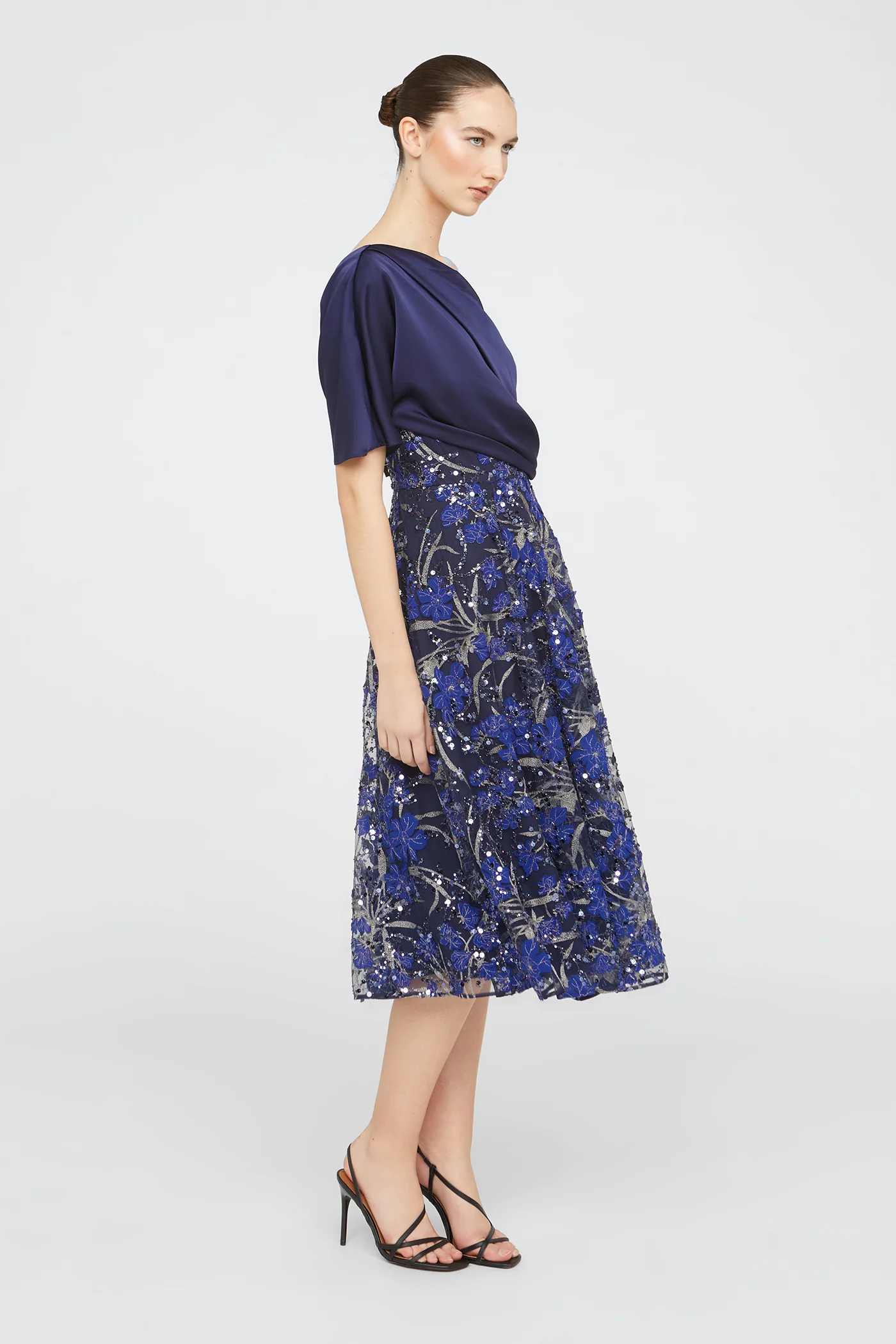 Emory One Shoulder Draped Dress - Image 5