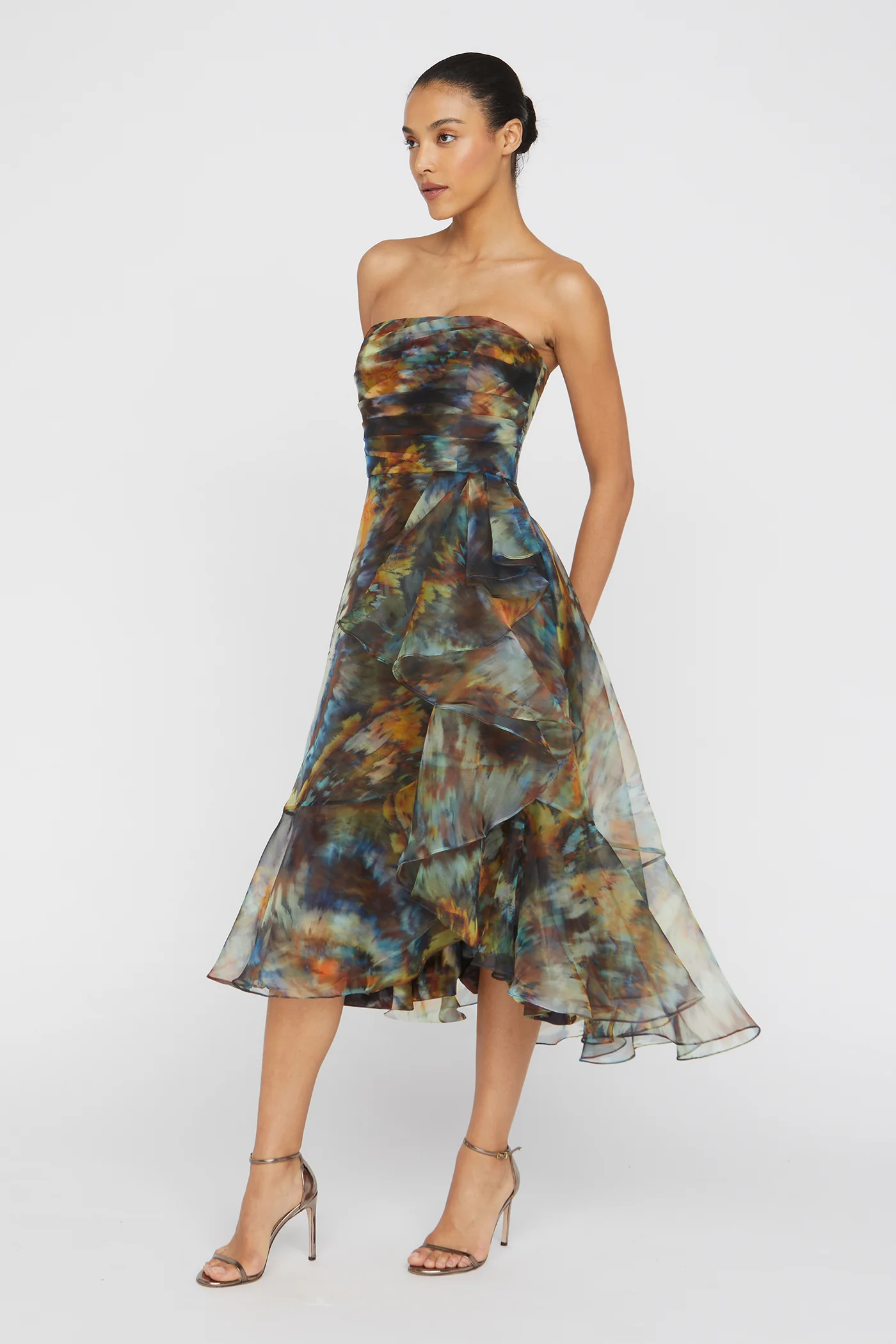 Evanthe Strapless Draped Dress - Image 3