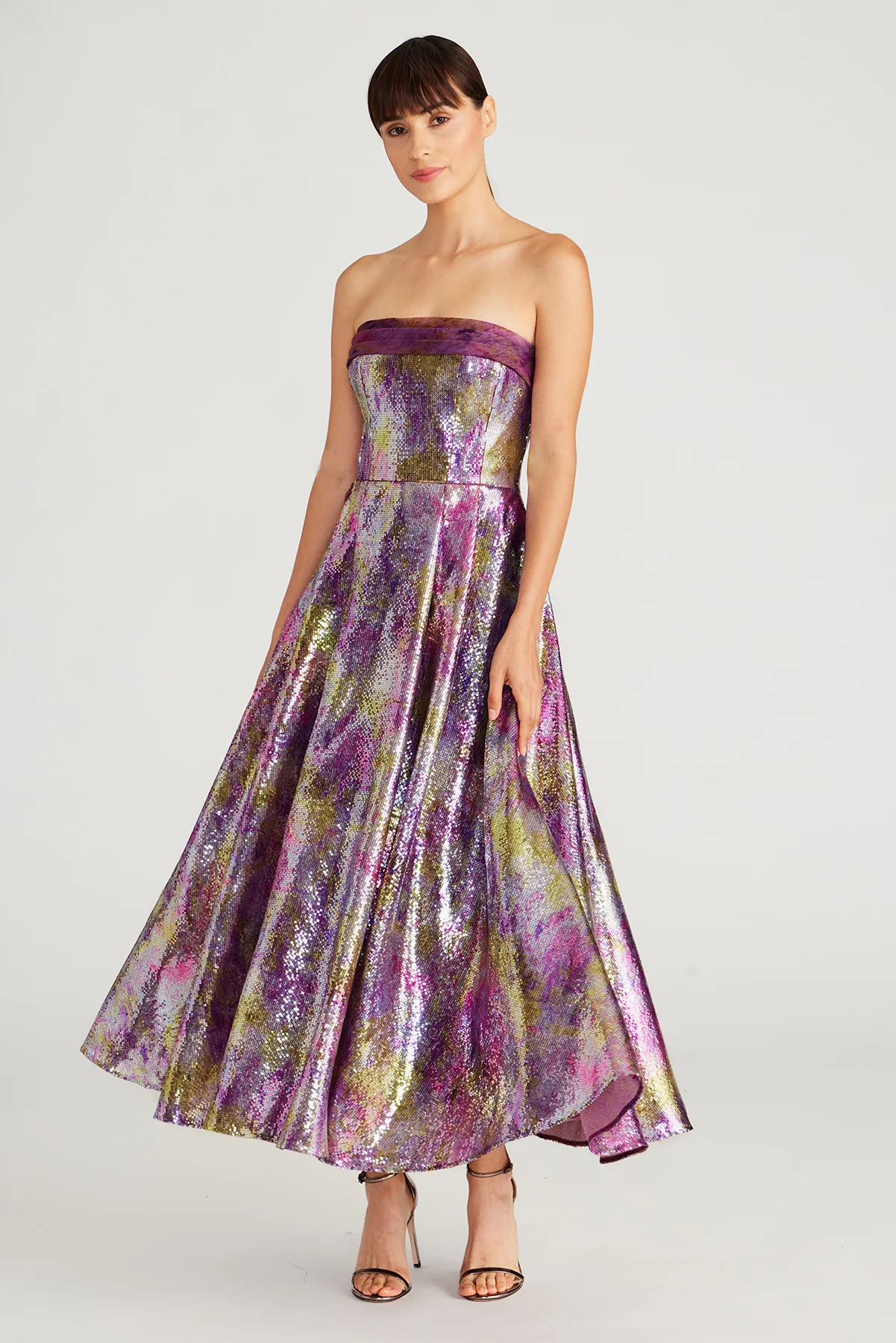 Eve Strapless Sequin Dress - Image 5