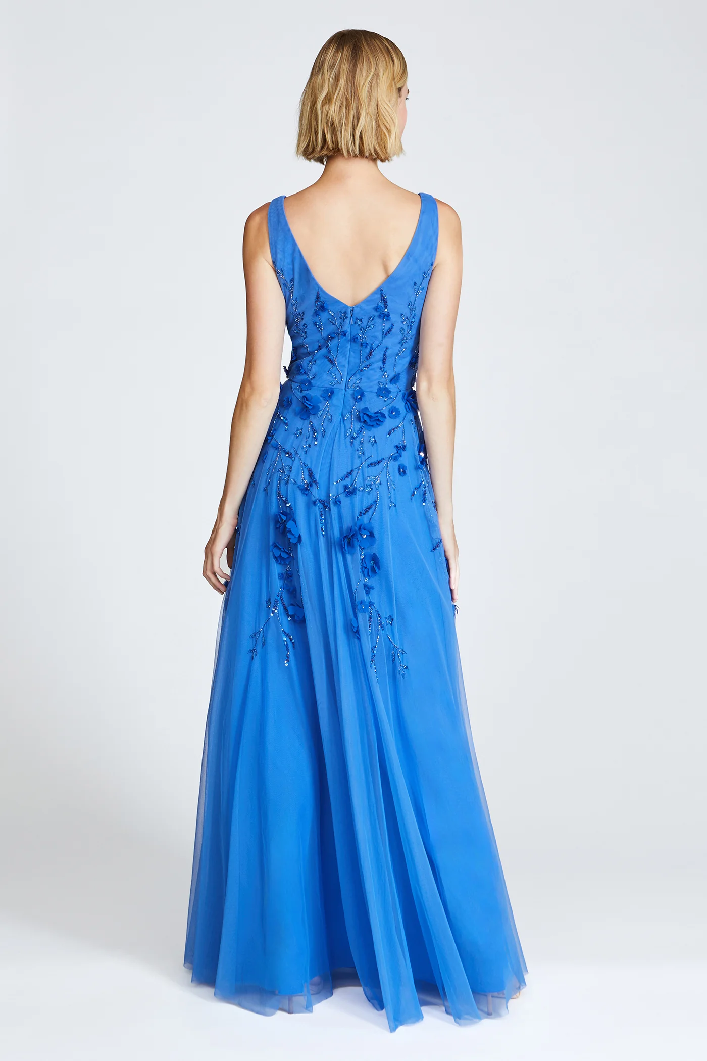 Fabiana Beaded Capelet Gown - Image 3