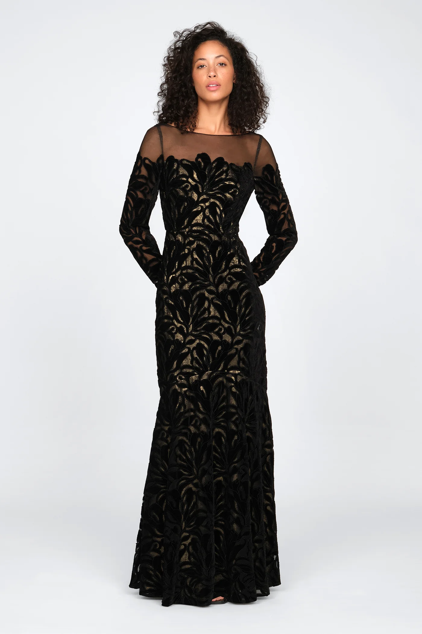 Gigi Velvet Lace Gown - Image 7