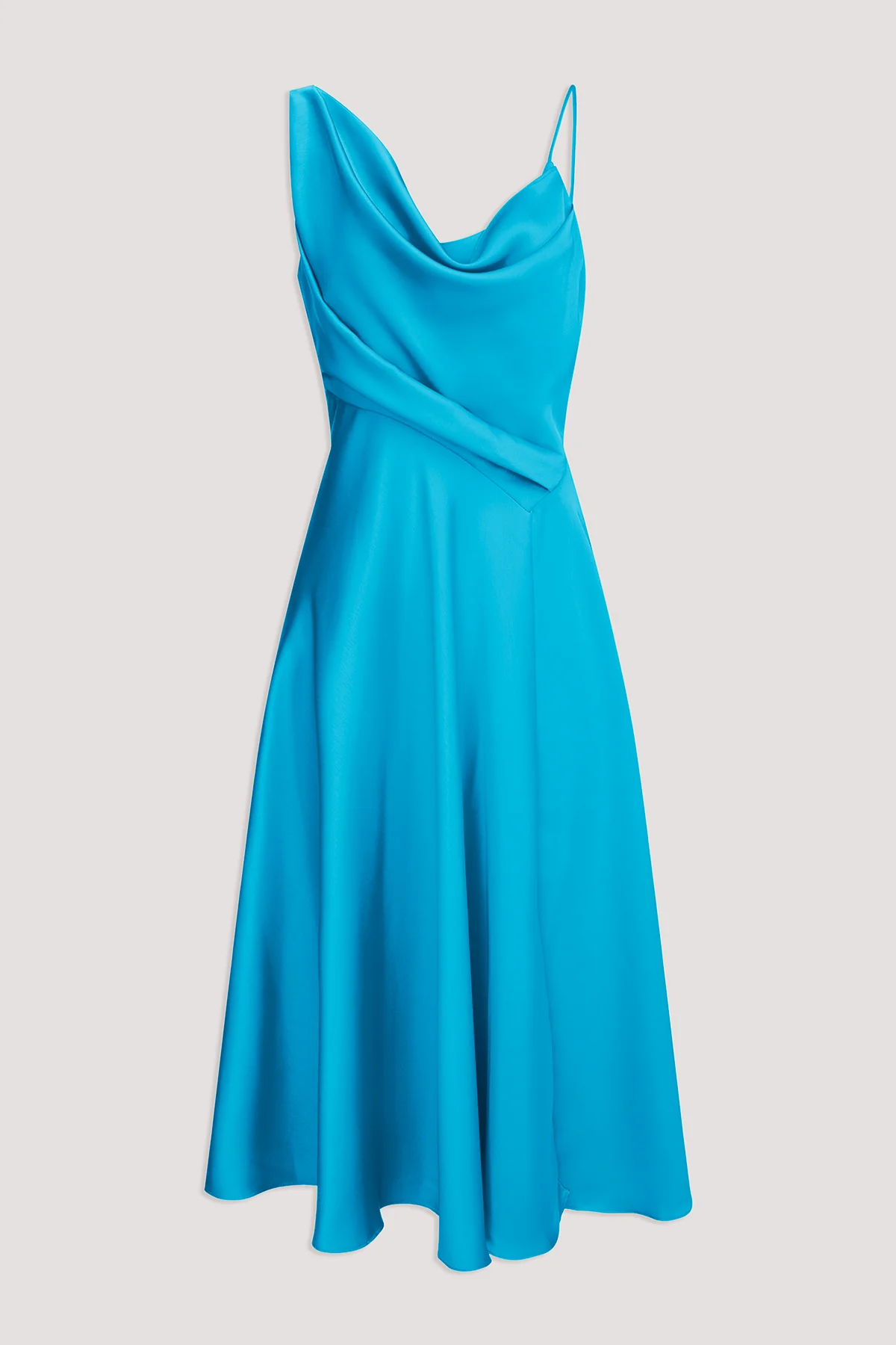 Hayden Satin A Line Midi Dress - Image 5