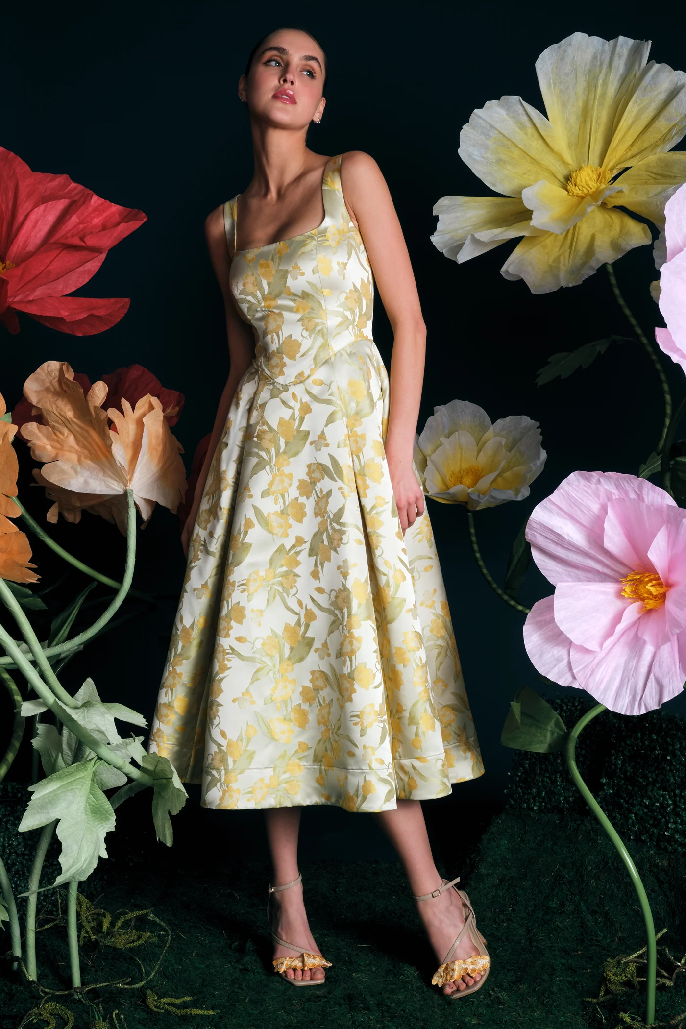 Julie Basque Waist Dress - Image 2
