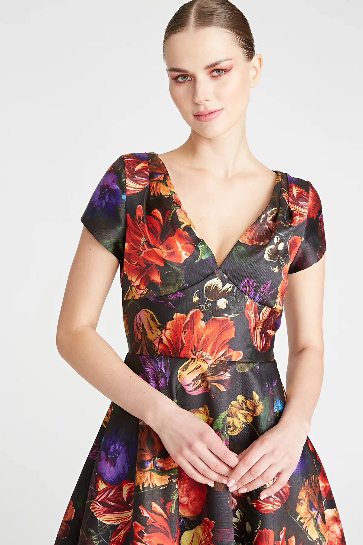 Leilani V Neck Cocktail Dress - Image 2