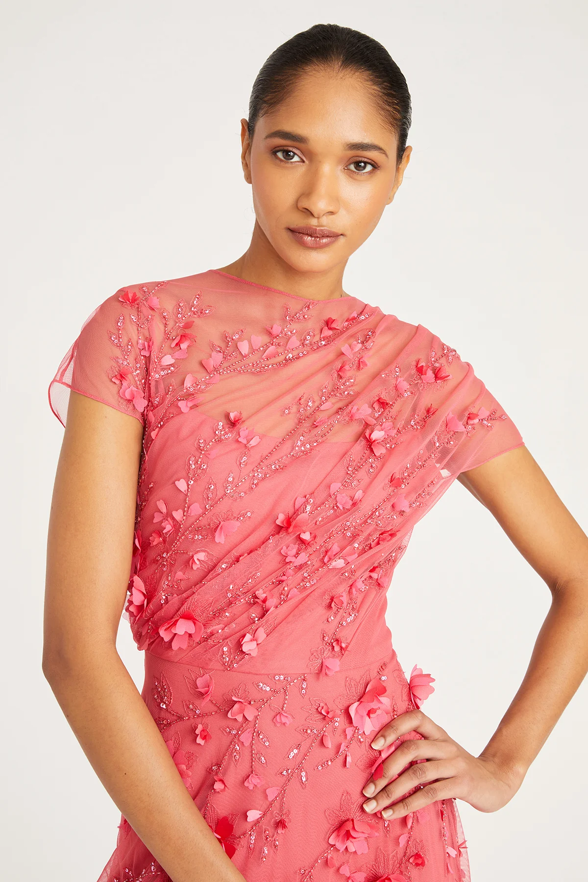 Leona Petal Midi Dress - Image 4