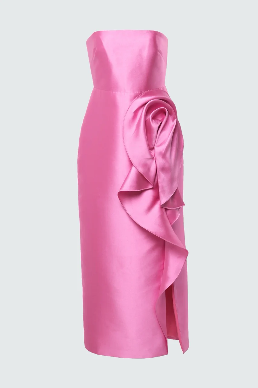 Marla Sculptural Drape Dress - Image 7