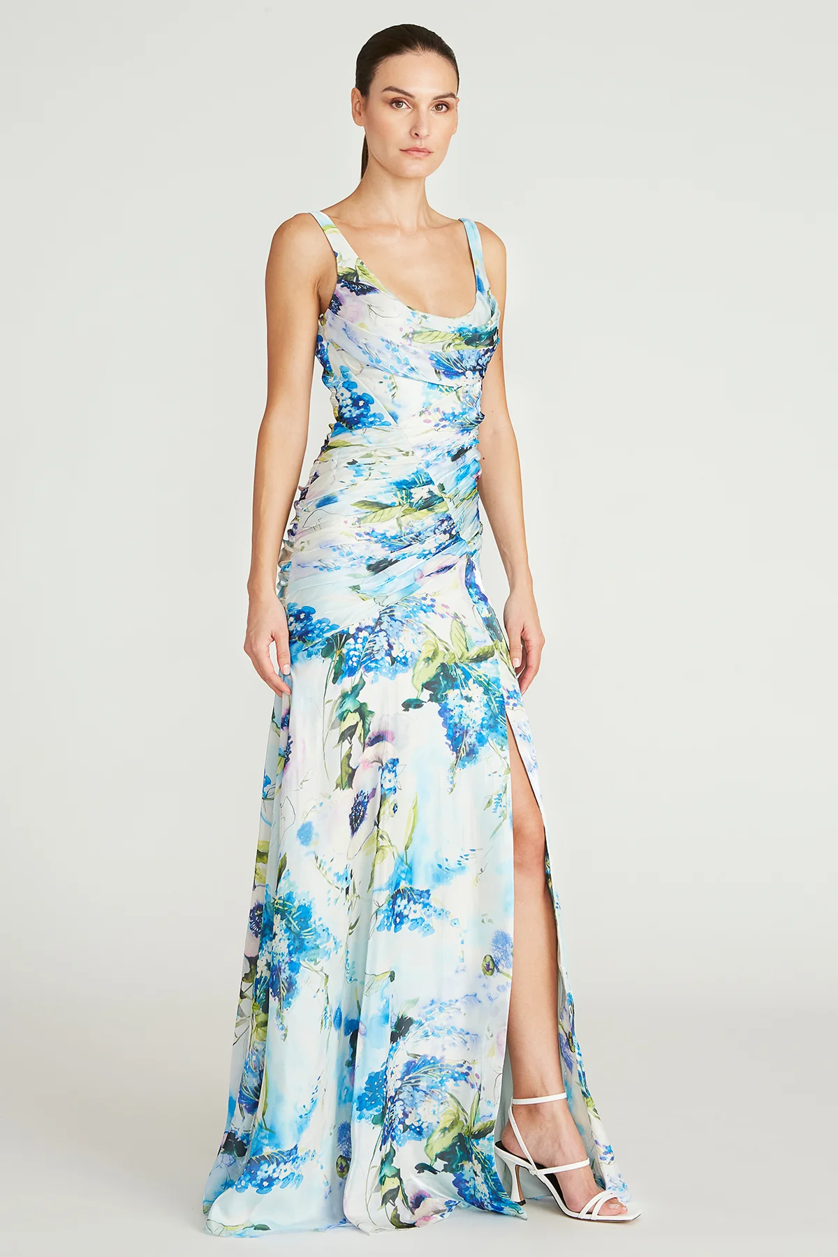 Mina Draped Liquid Gown - Image 4