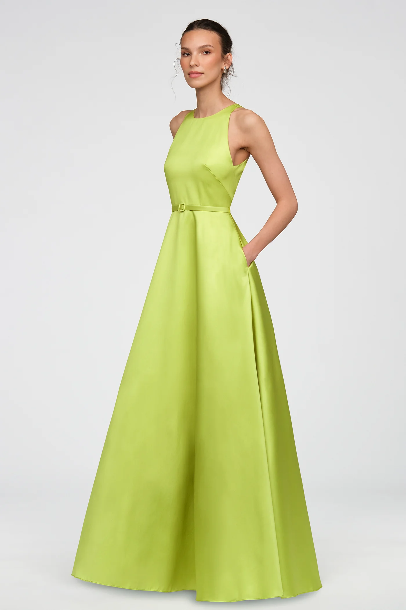 Minta Mikado Halter Gown - Image 5