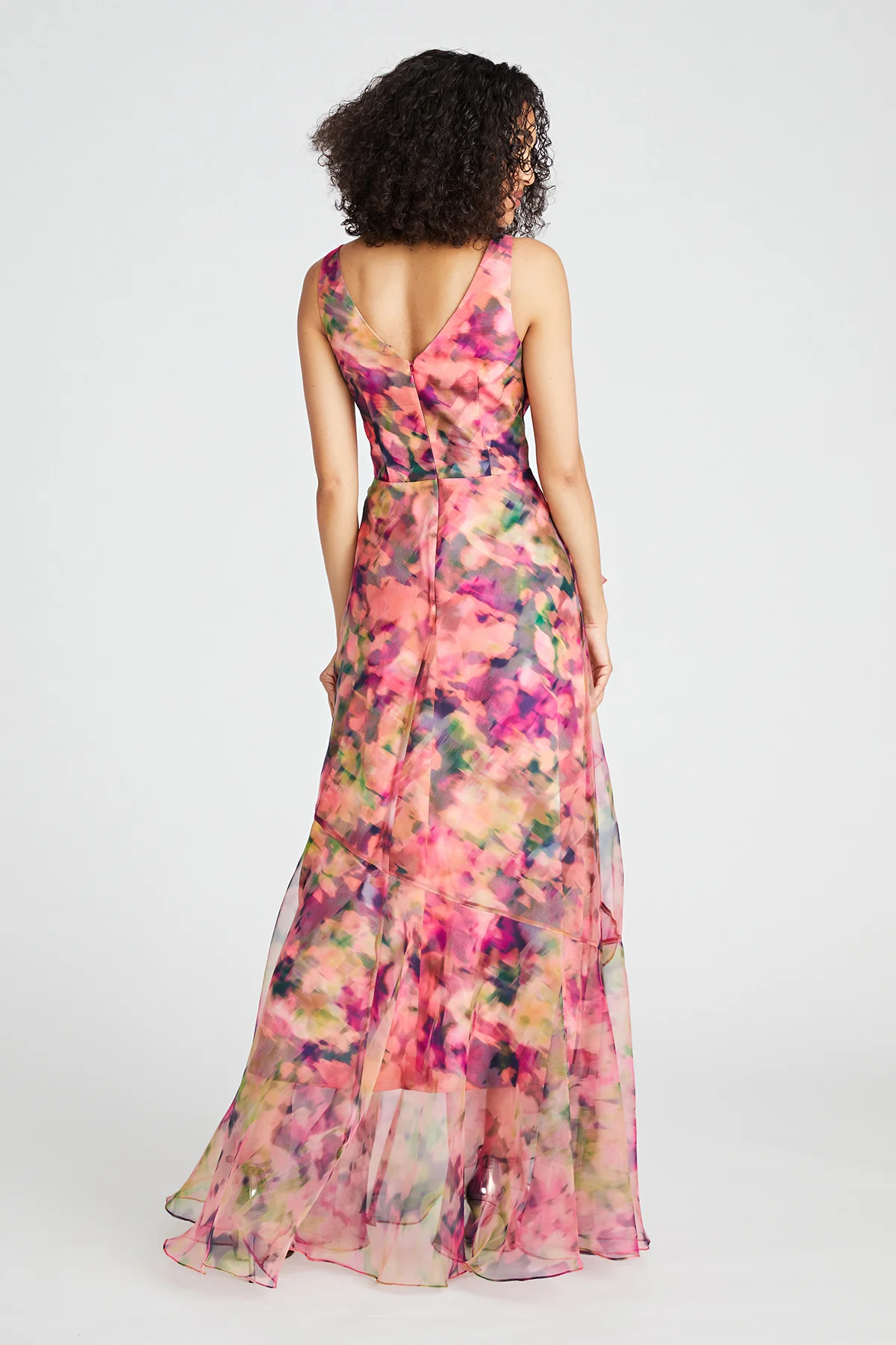 Raisa Organza V Neck Gown - Image 2