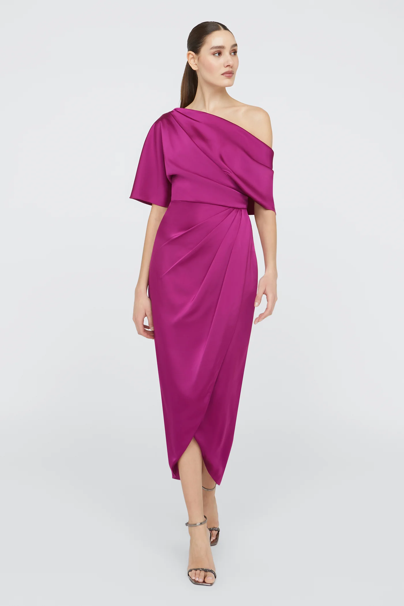 Rayna One Shoulder Draped Gown - Image 5