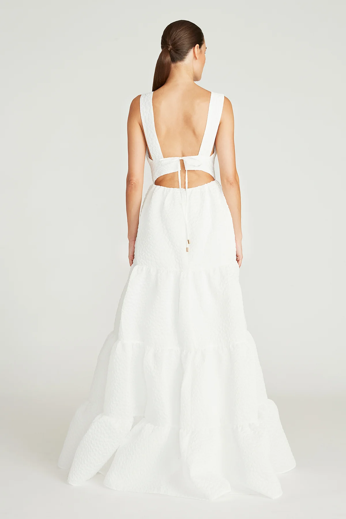 Regina V Neck Tiered Gown - Image 2