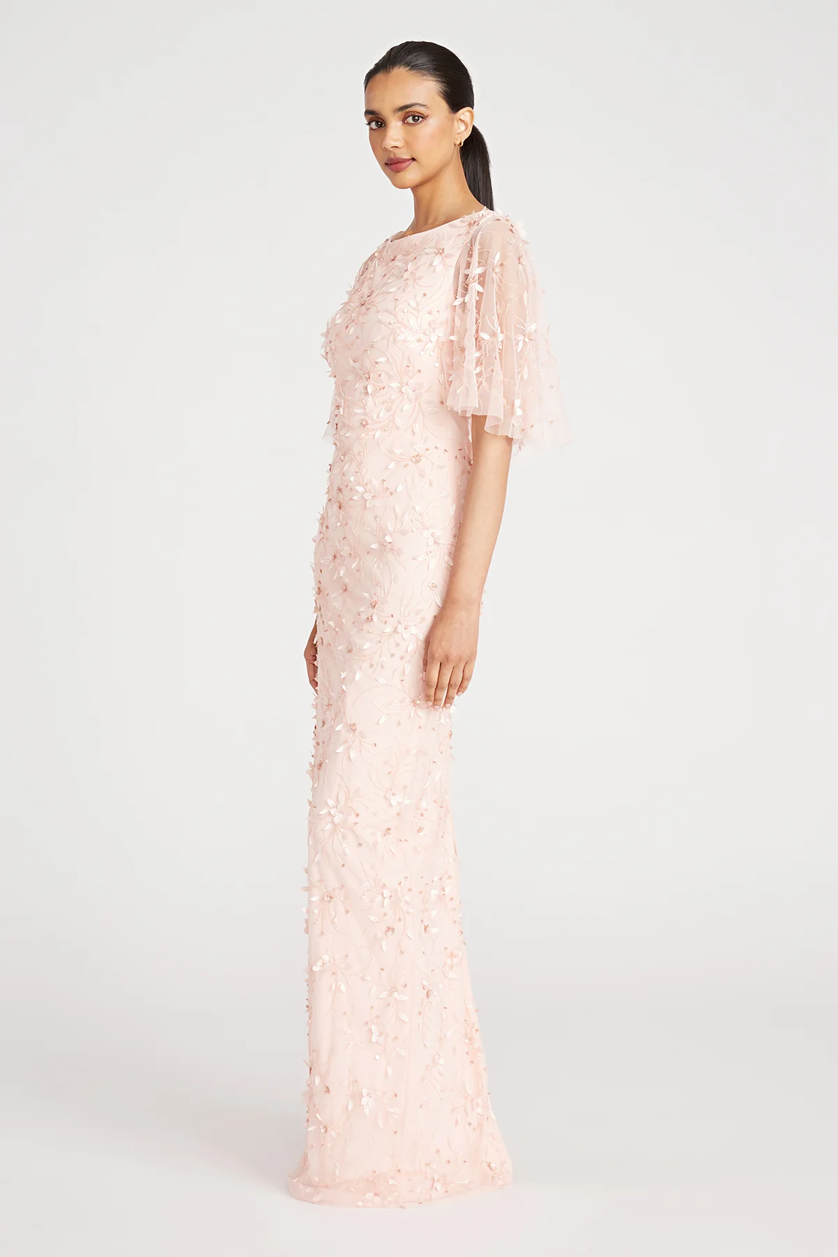 Romina Beaded Petal Gown - Image 3
