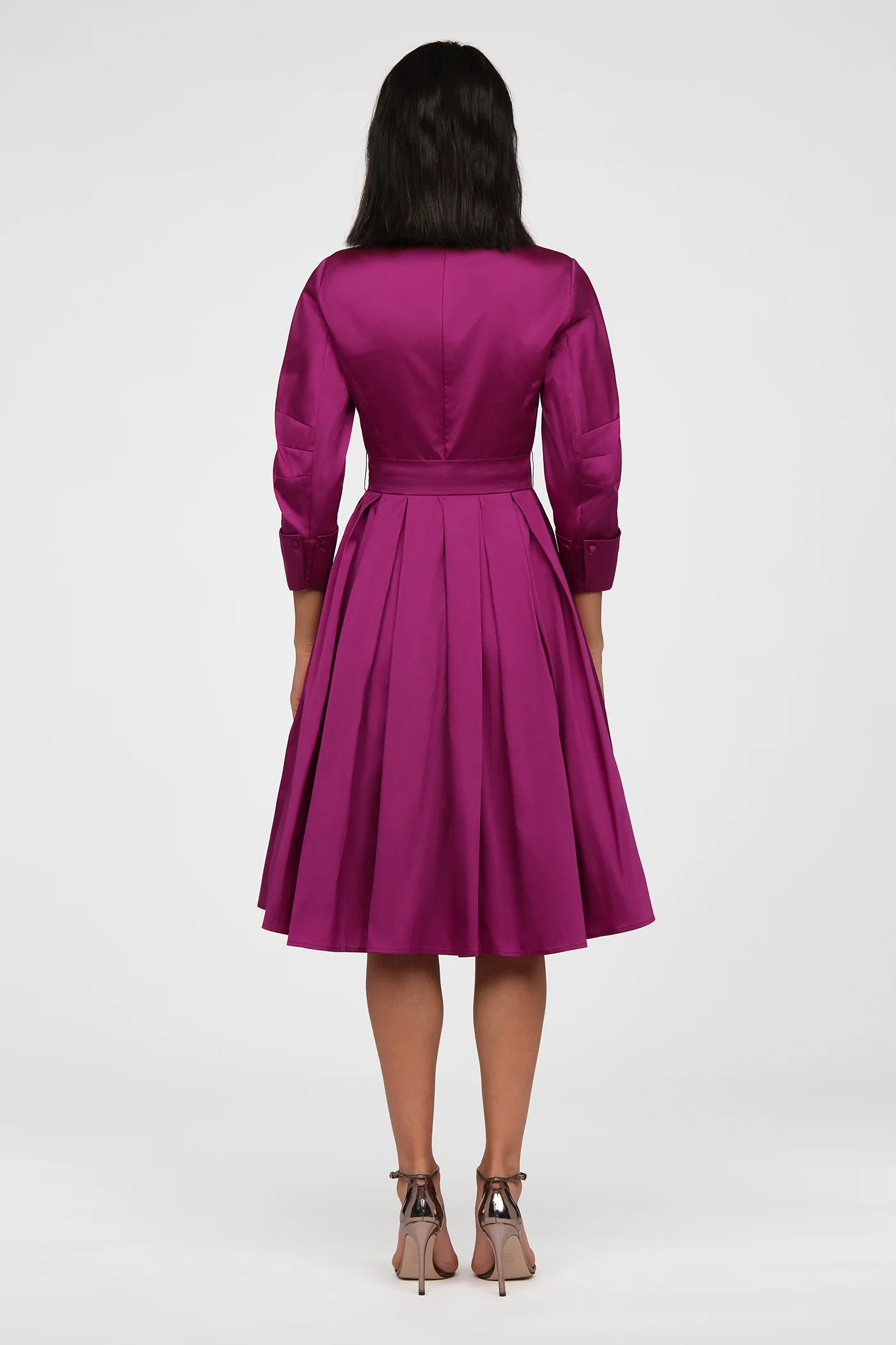Rosemary Taffeta Shirt Dress - Image 3