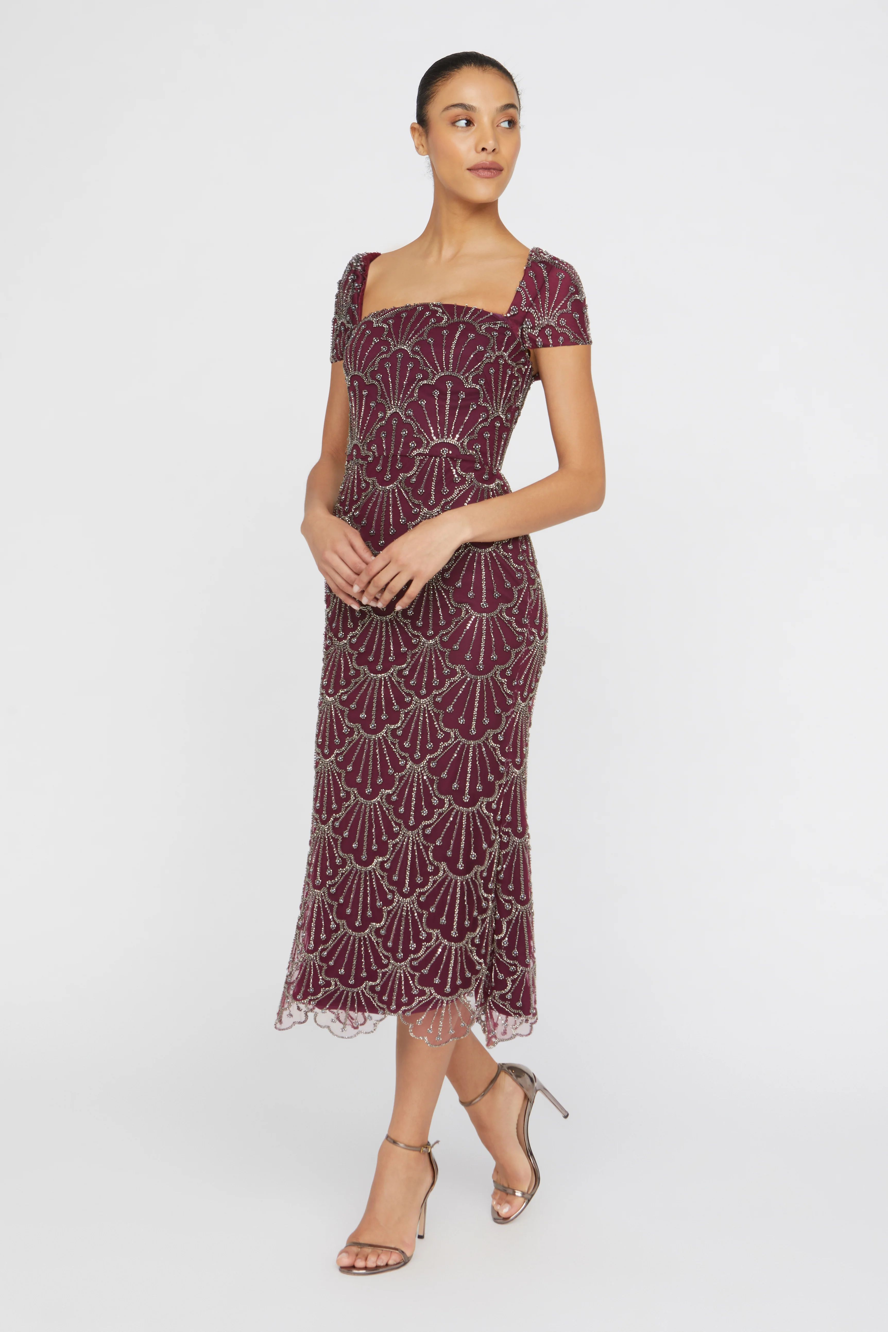 Serena Beaded Cocktail Dress - Image 3