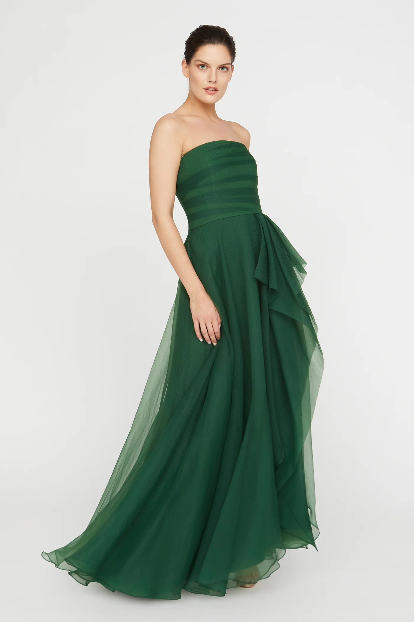 Teresa Strapless Draped Gown - Image 3