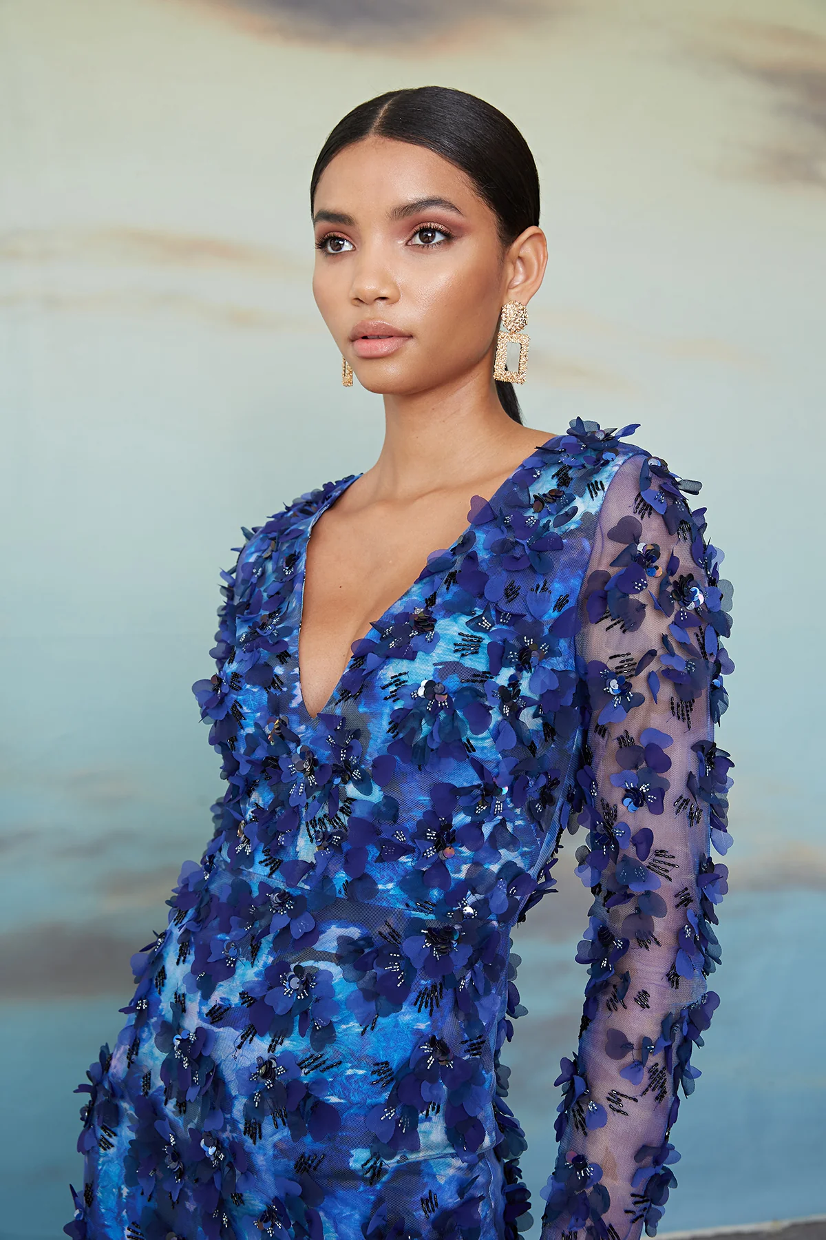 Cornelia Printed Petal Gown - Image 5