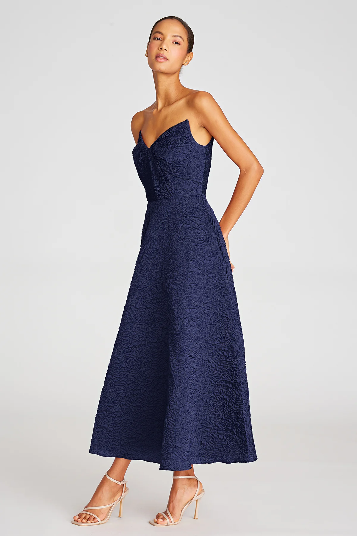 Ellie A Line Midi Dress - Image 3