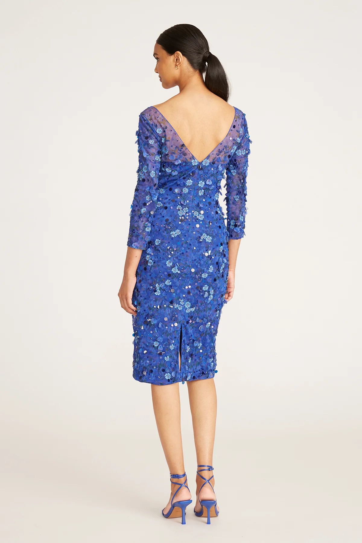 Elodie V Neck Beaded Dress - Image 2