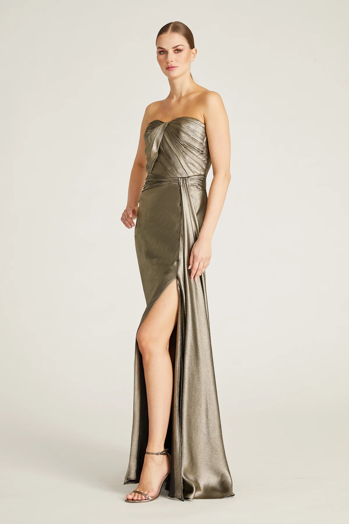 Farren Strapless Draped Gown - Image 3