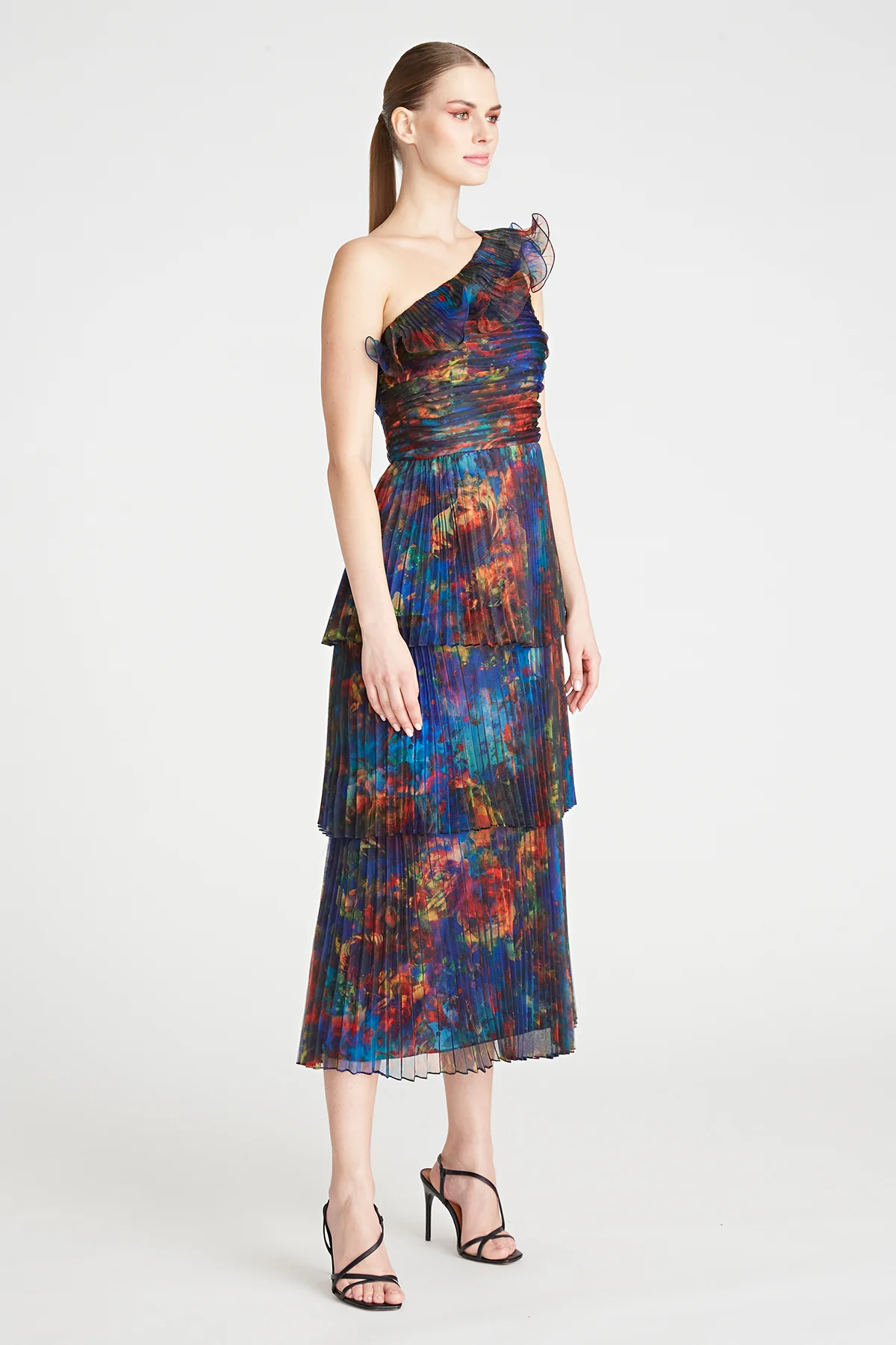Galina 3-Tiered Midi Dress - Image 6