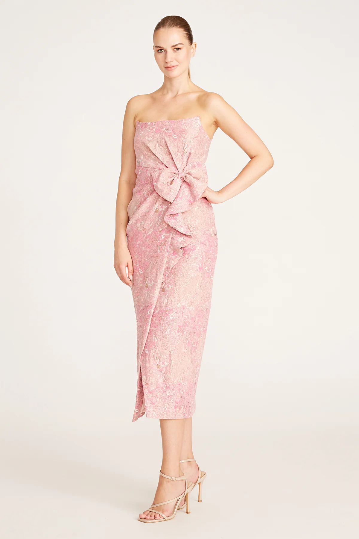 Kylah Strapless Bow Dress - Image 3