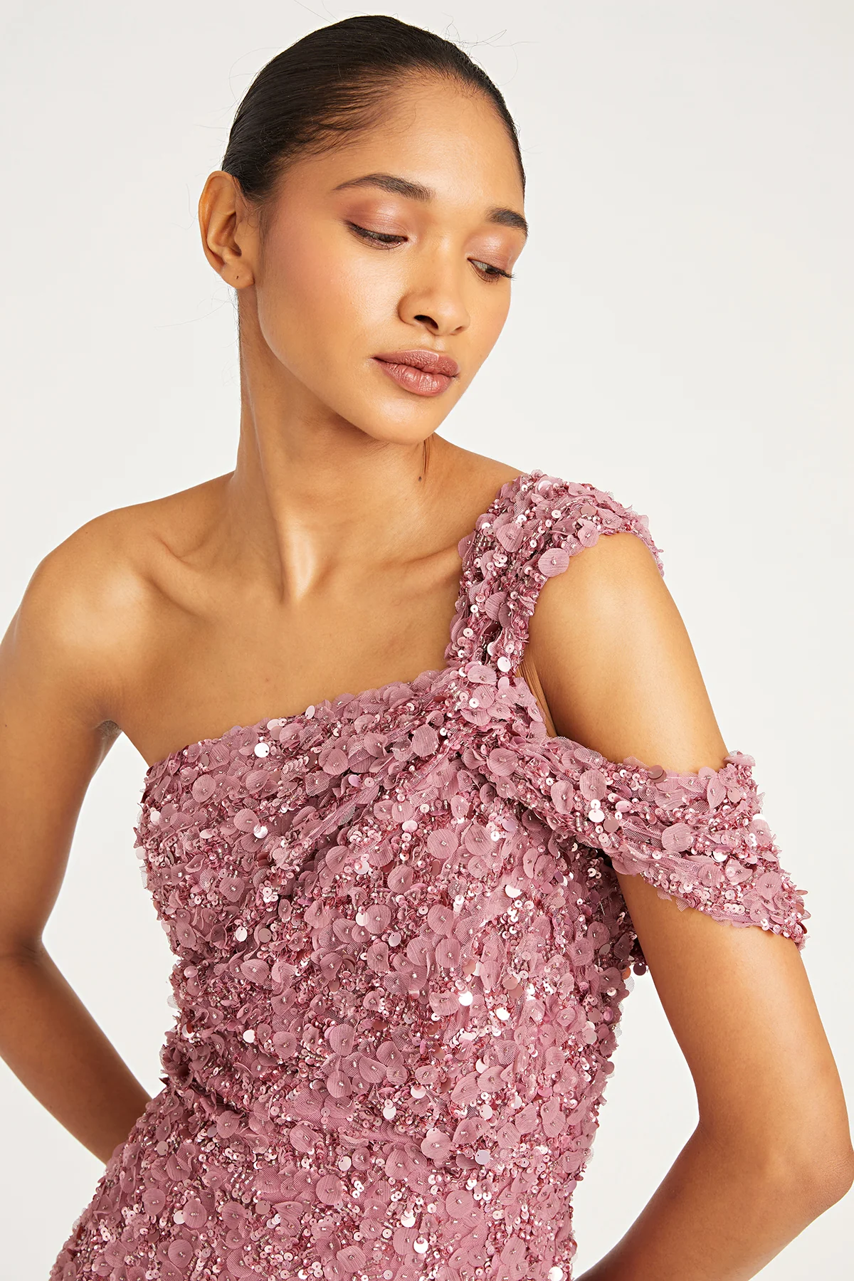 Renata Beaded Petal Gown - Image 5