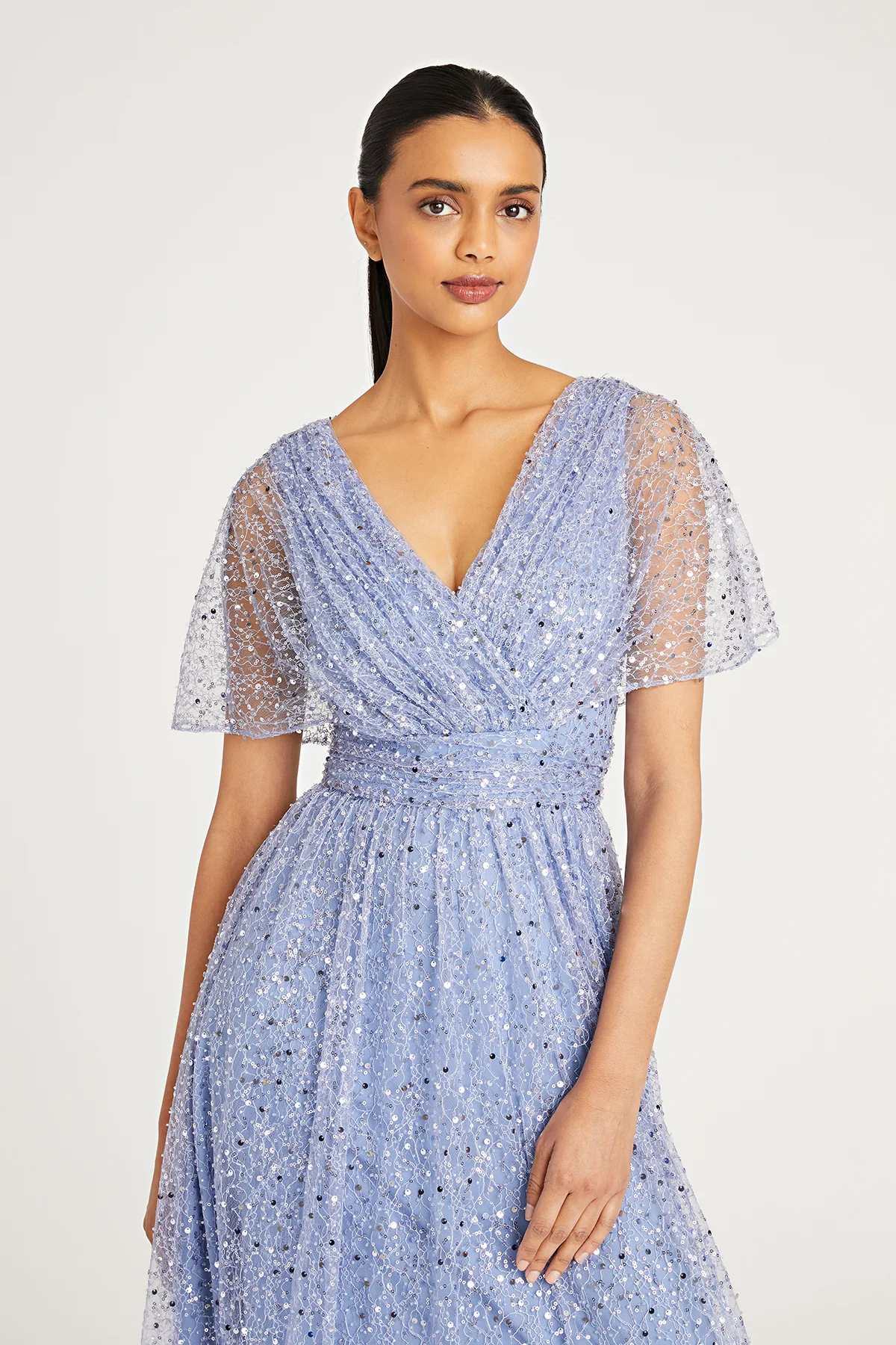 Sabine V-Neck Beaded Gown - Image 4