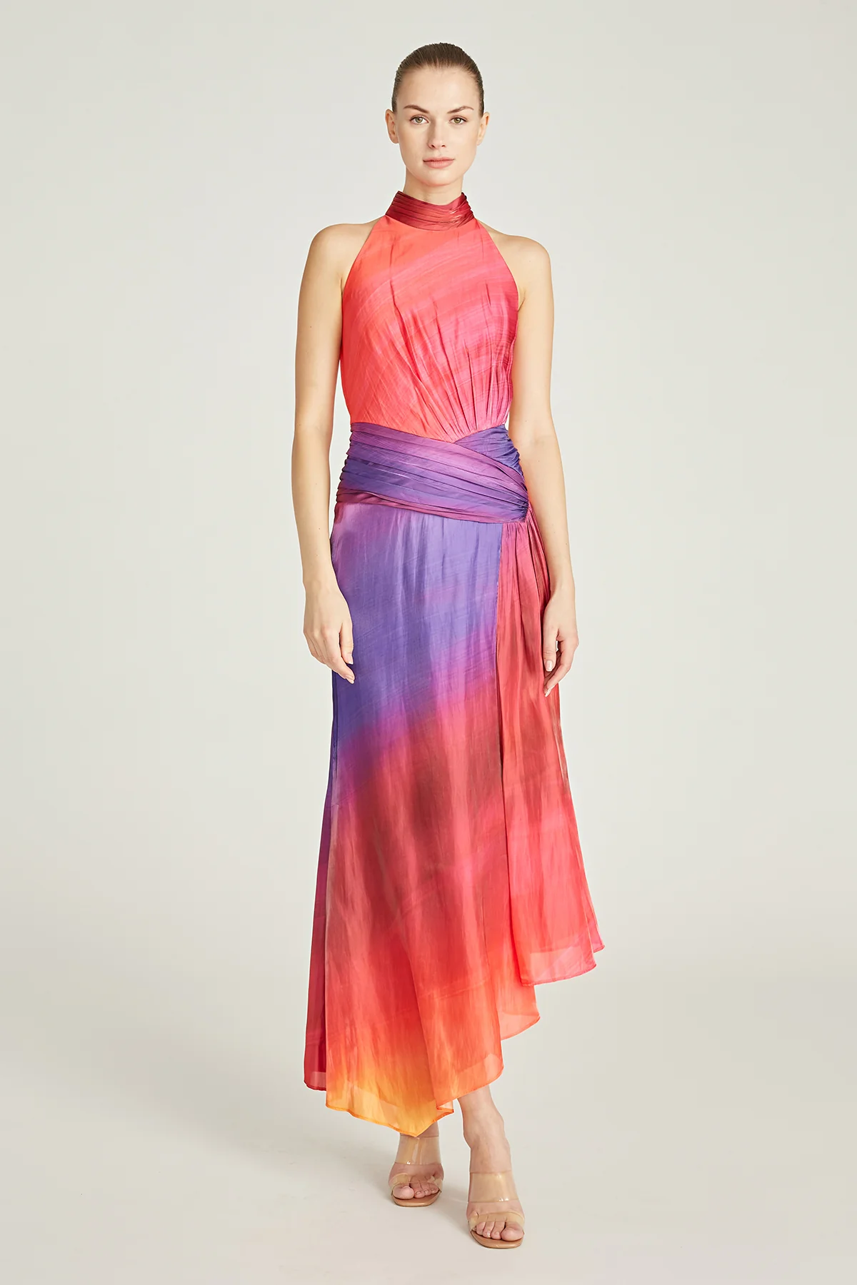 Yara Asymmetrical Midi Dress