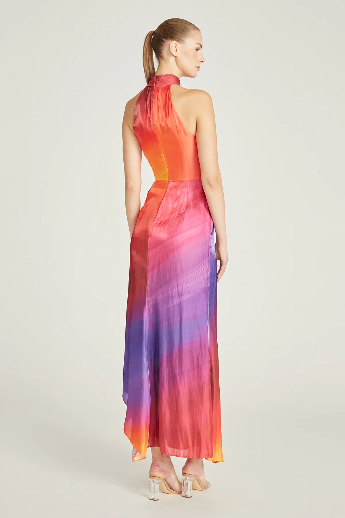 Yara Asymmetrical Midi Dress - Image 2