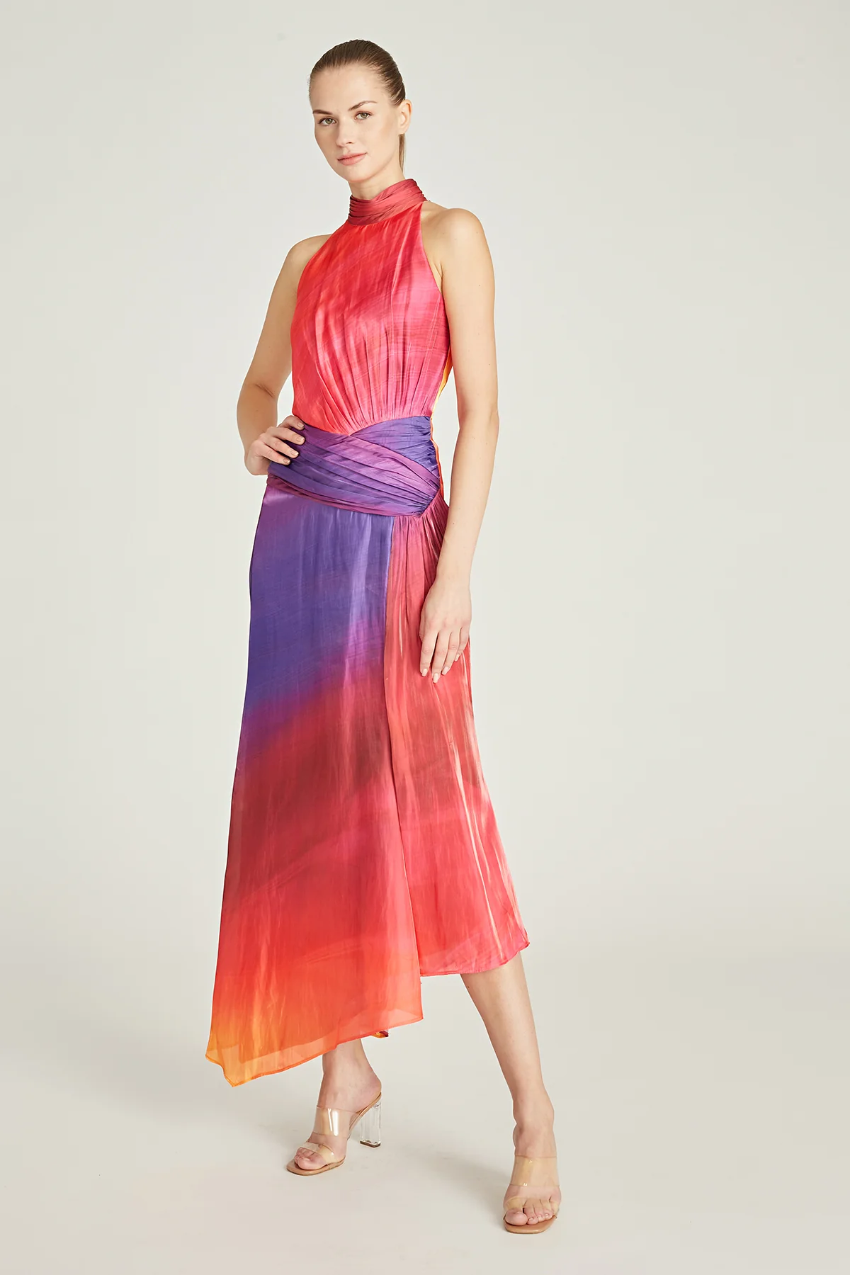 Yara Asymmetrical Midi Dress - Image 5