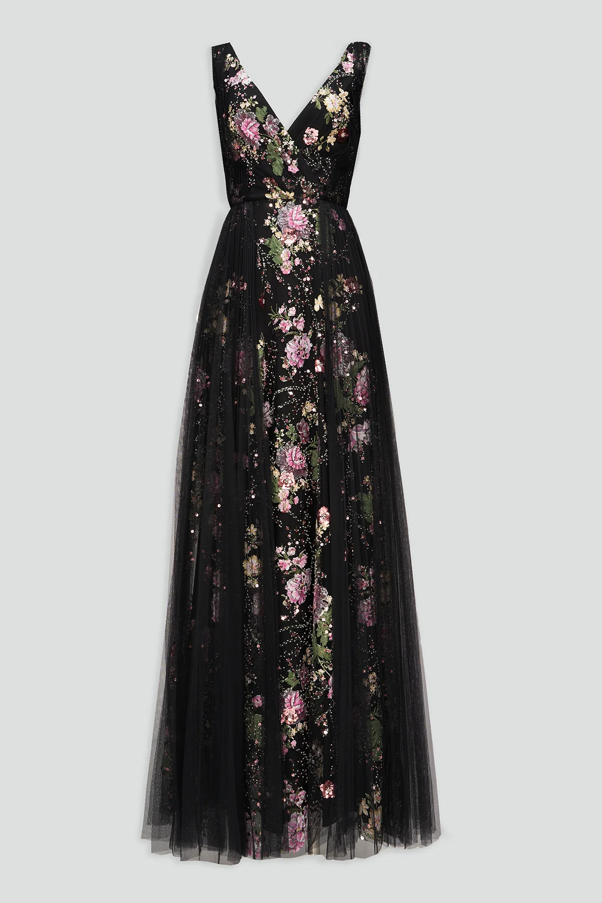 Toni V Neck Beaded Gown - Image 10
