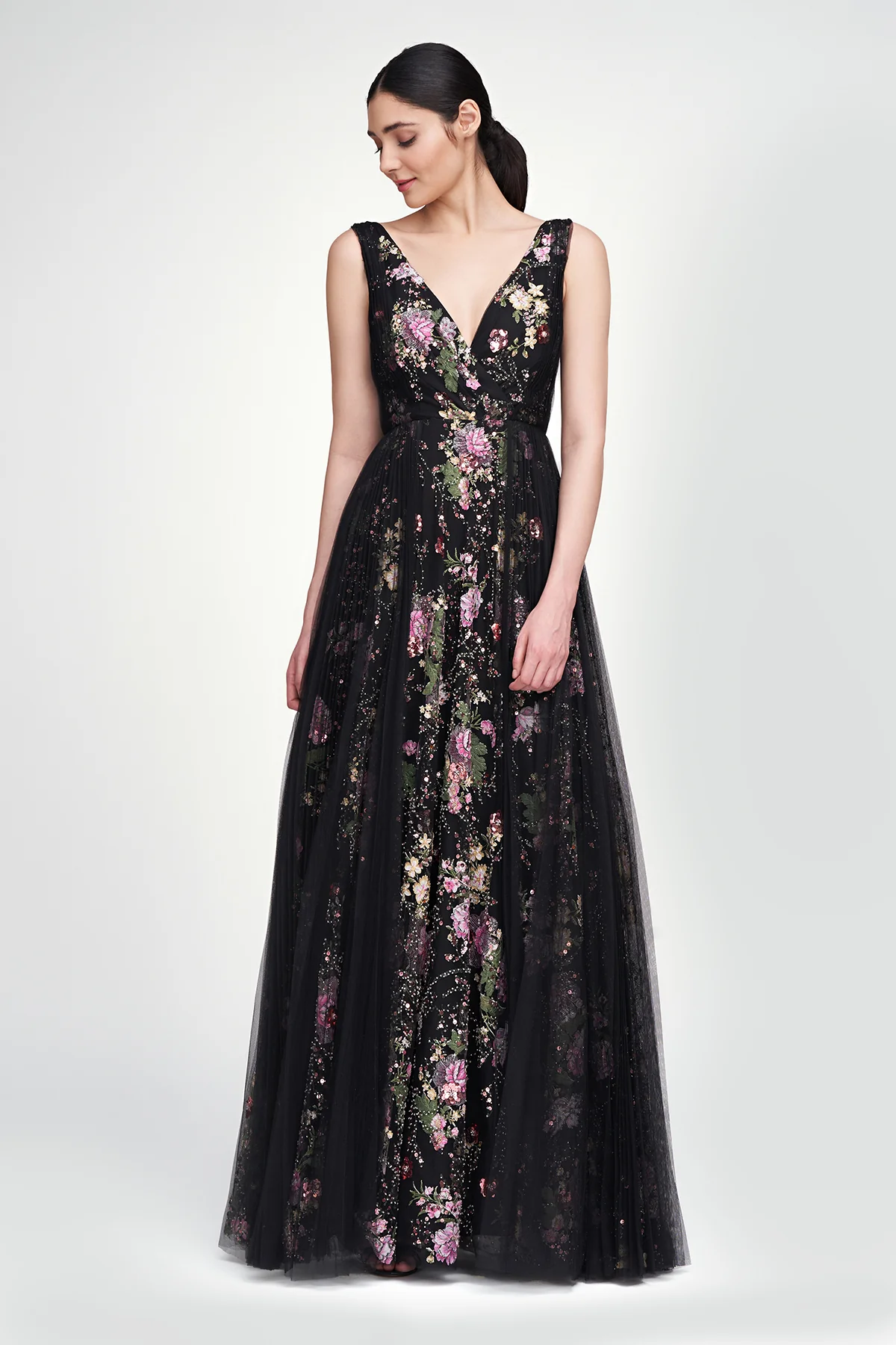 Toni V Neck Beaded Gown - Image 5