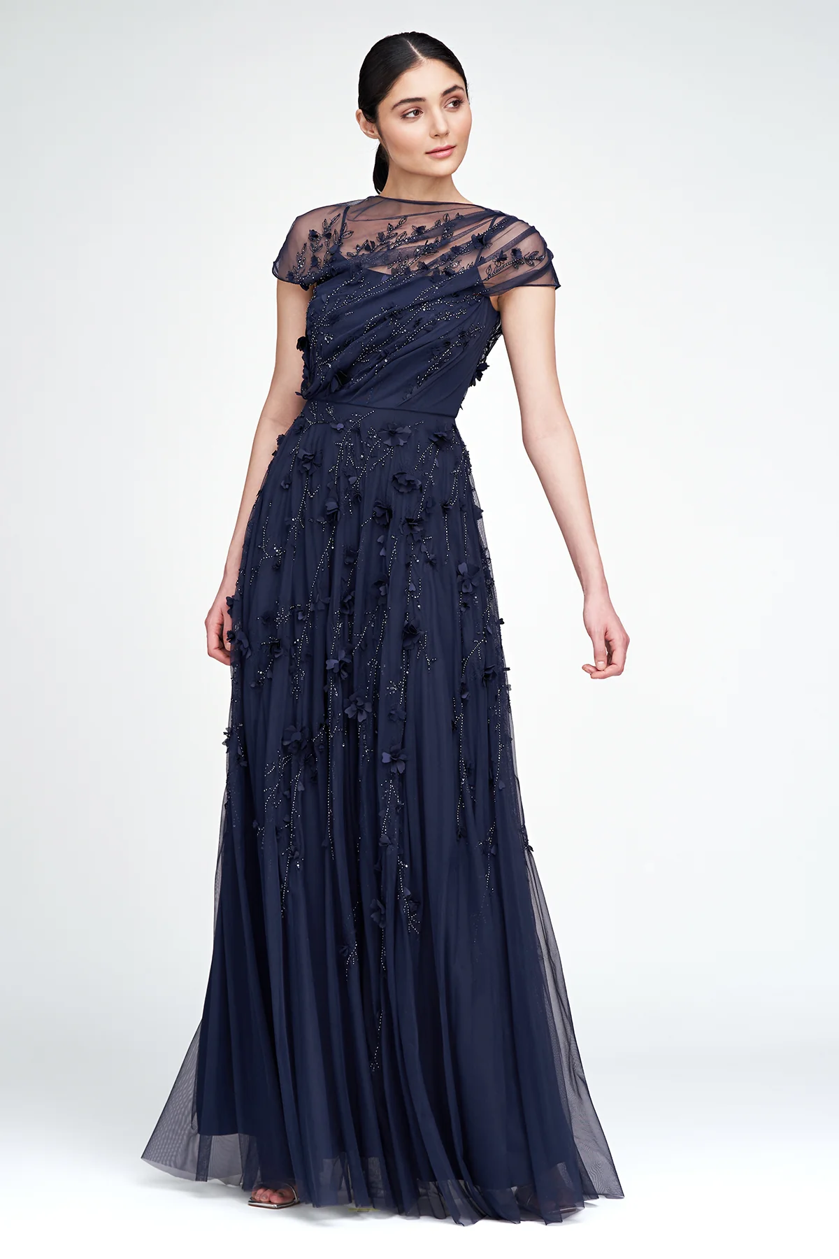 Valerie Petal Embroidered Gown - Image 3