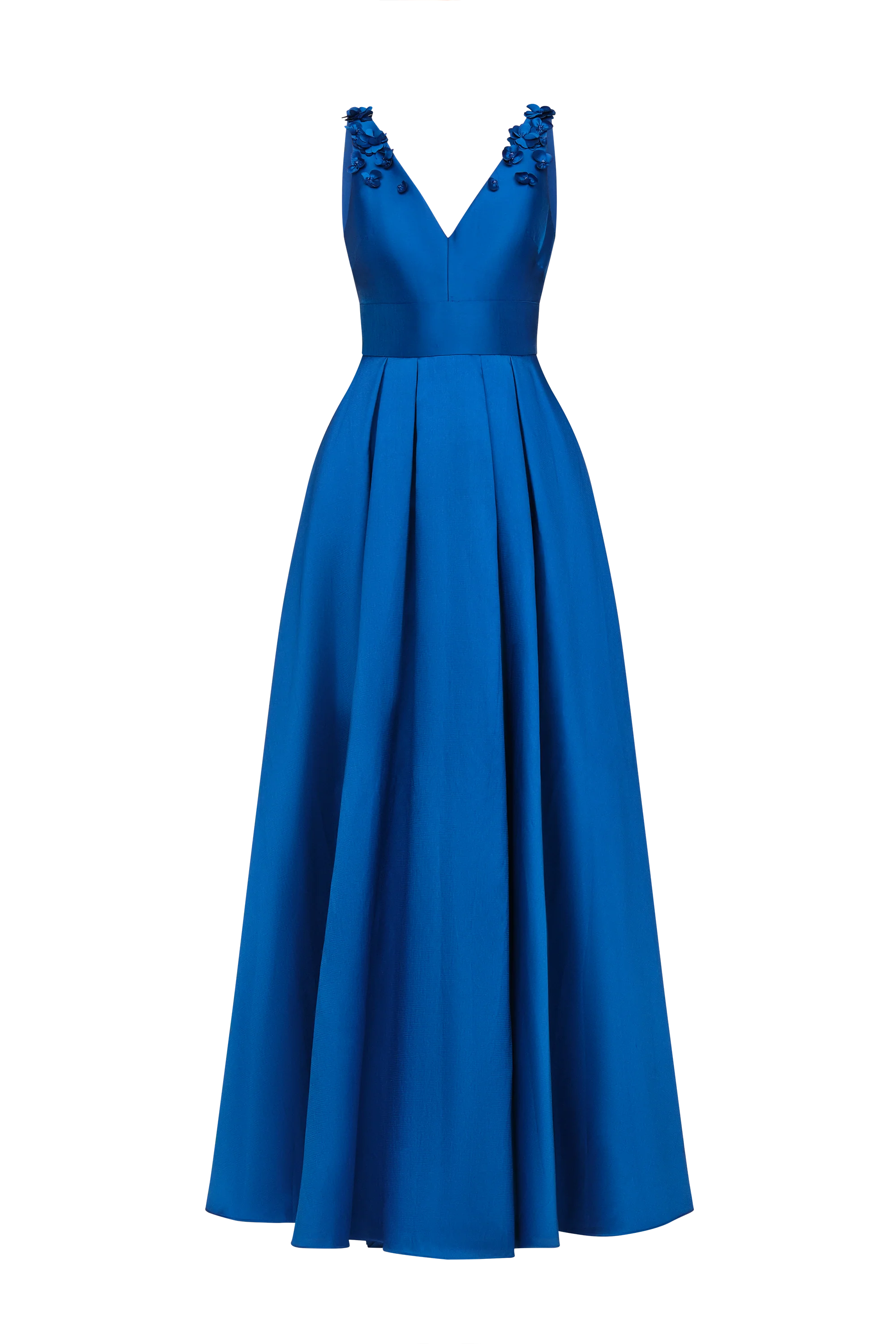 Velina Mikado V Neck Gown - Image 8